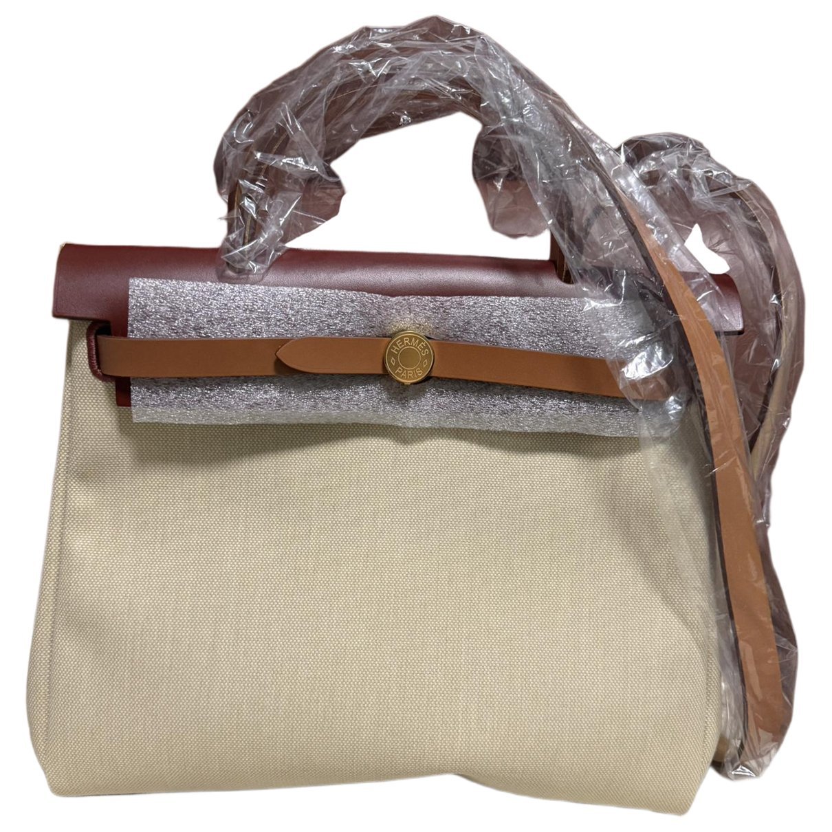 Hermes Herbag leather handbag