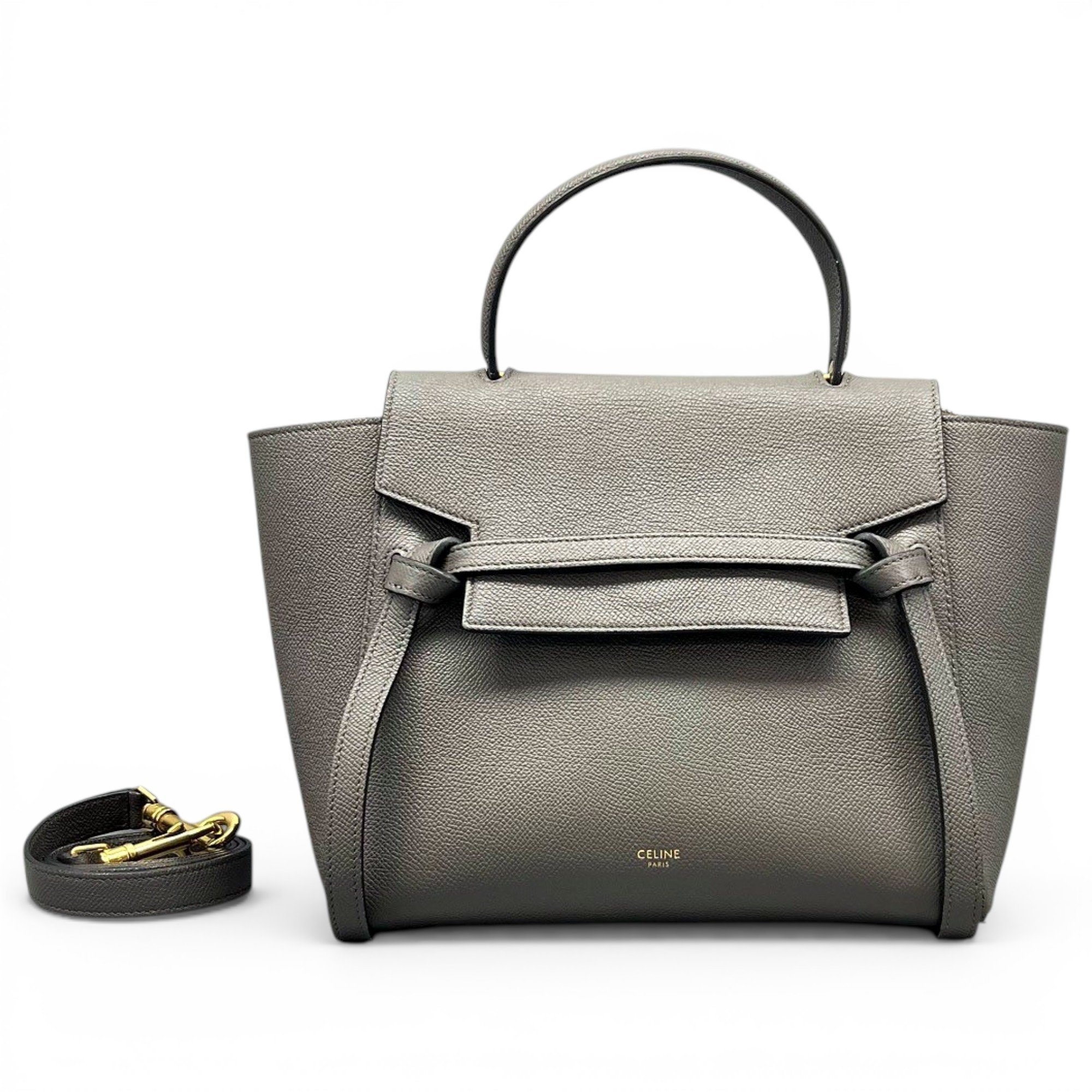 Belt leather handbag