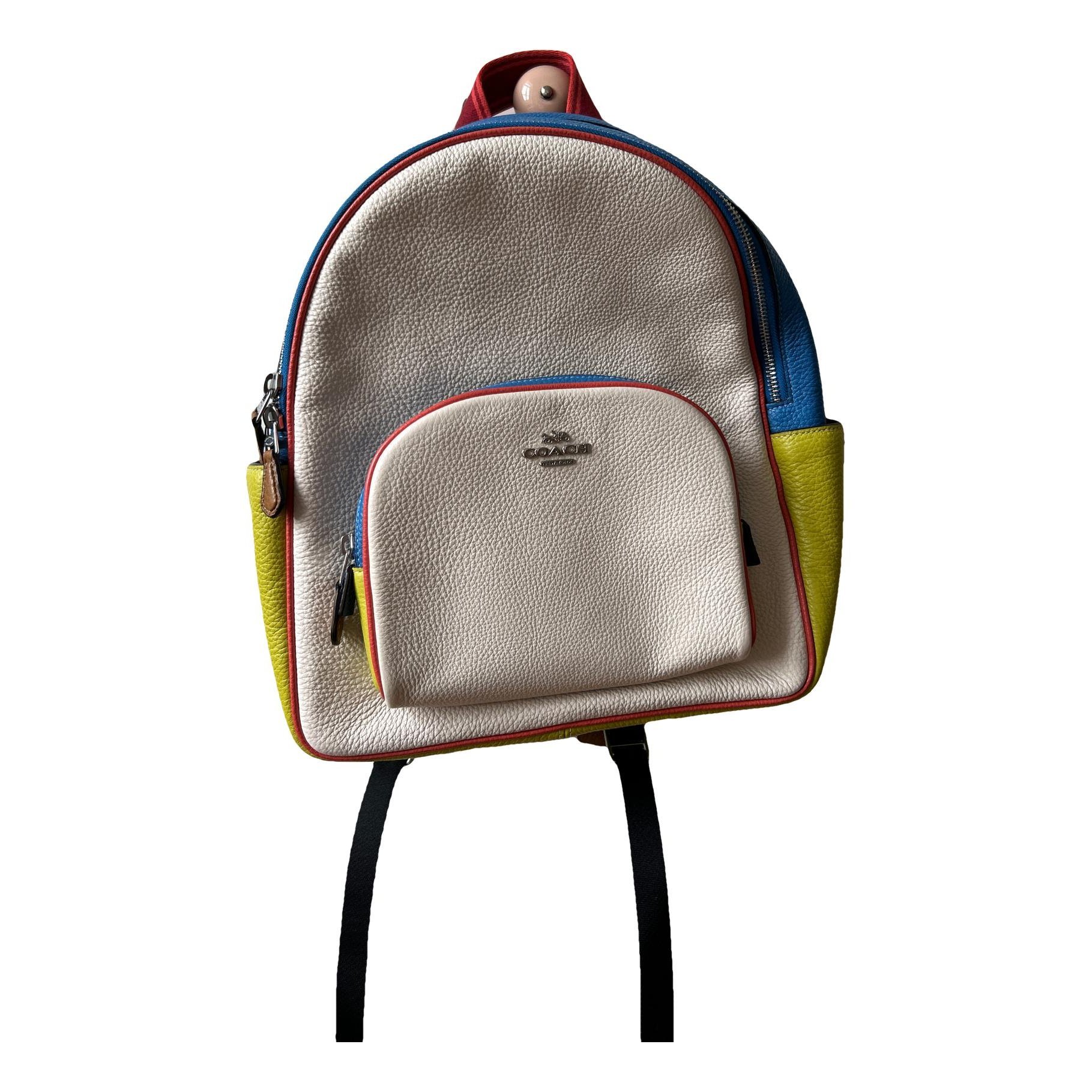 Campus leather backpack