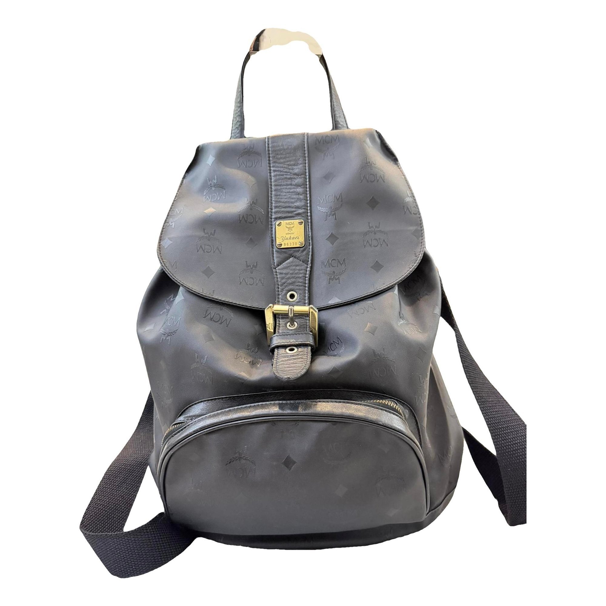 Leather backpack