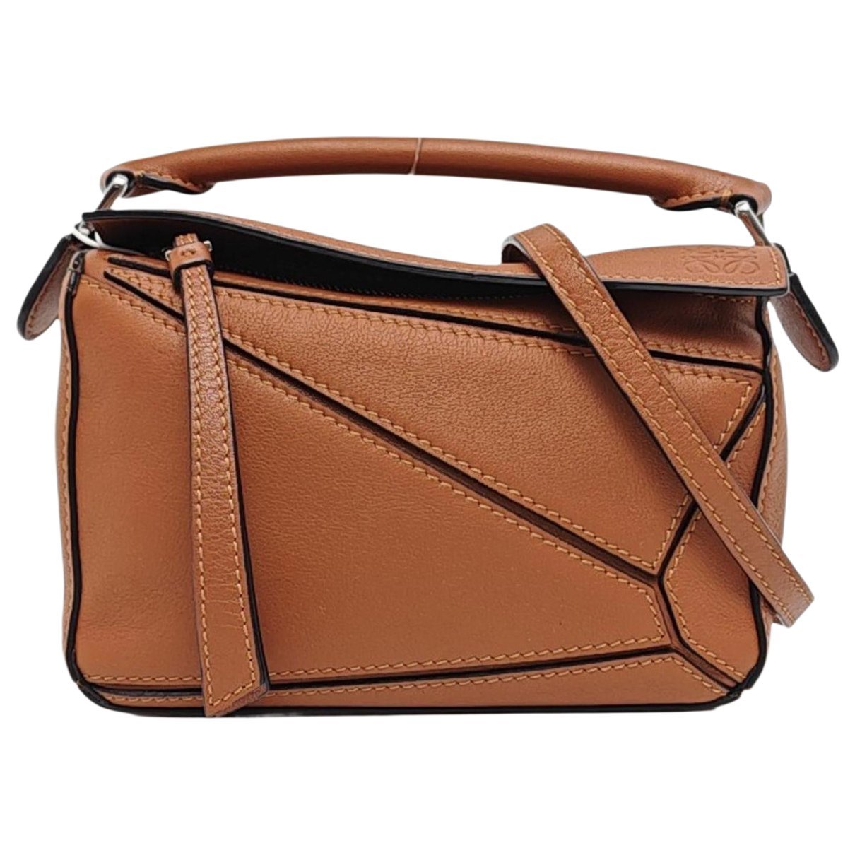 Puzzle leather mini bag
