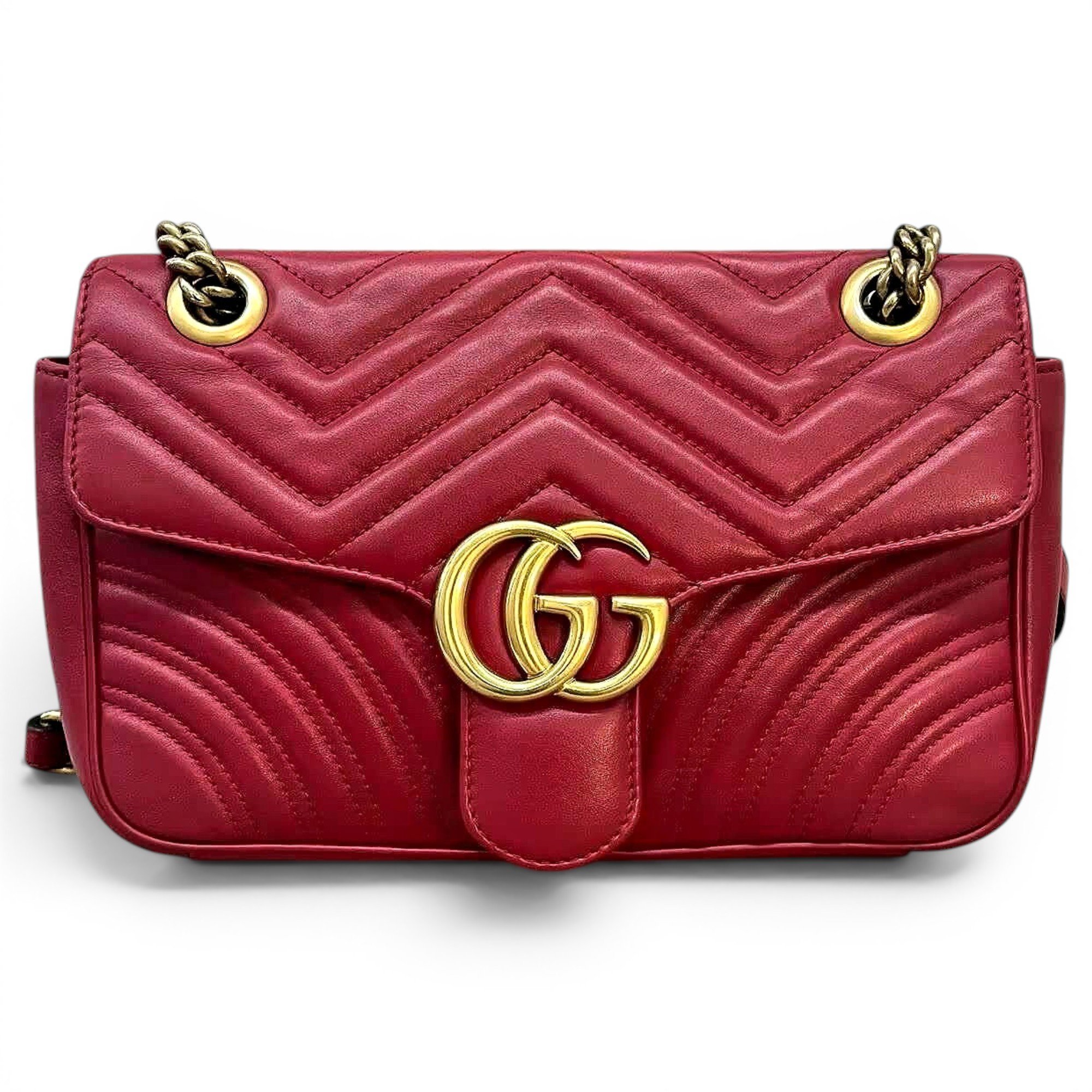 GG Marmont Flap leather crossbody bag