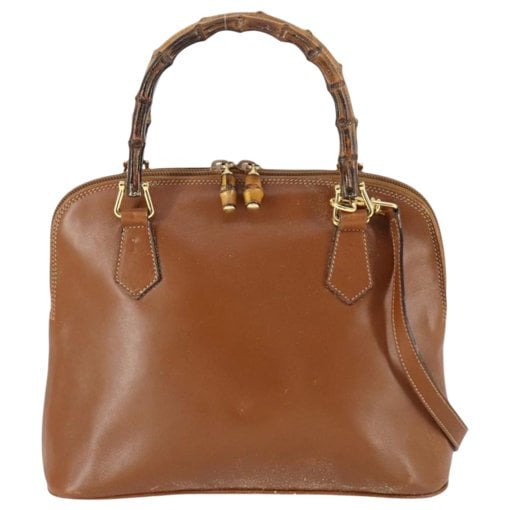 Bamboo leather handbag