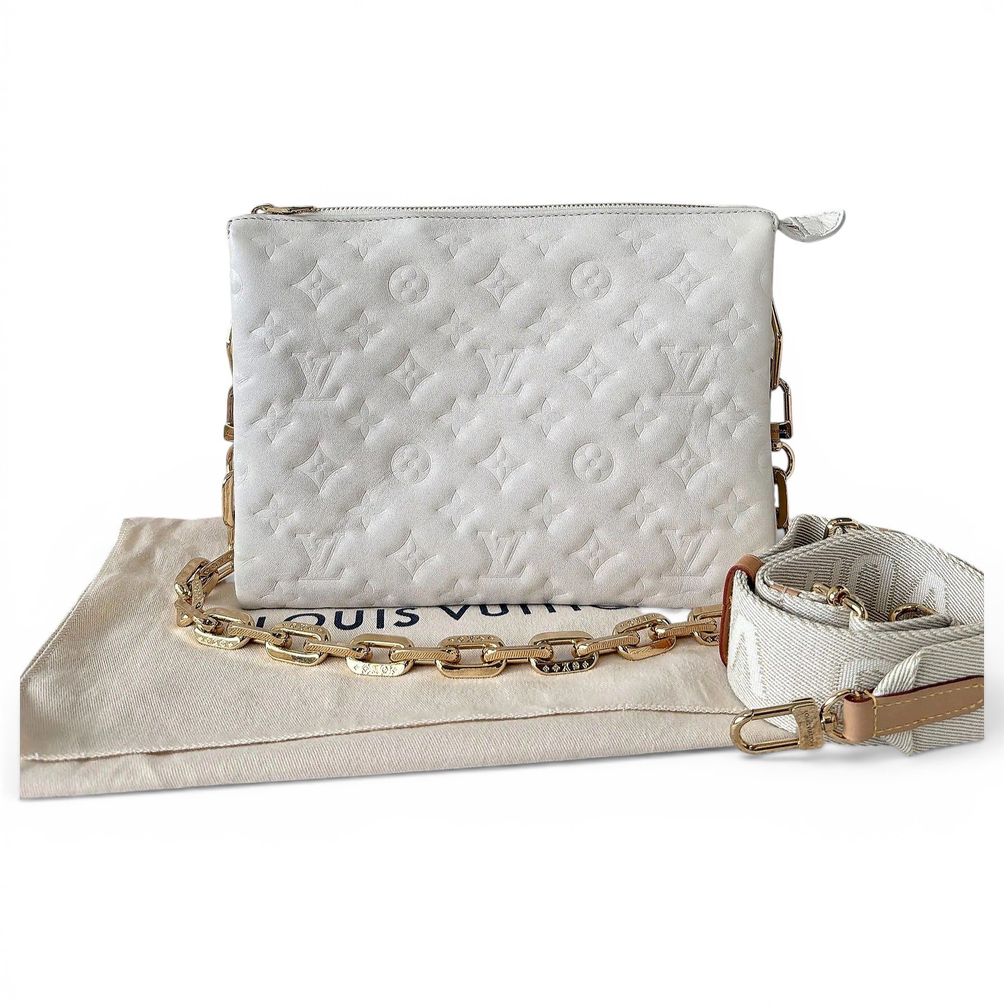Coussin leather handbag