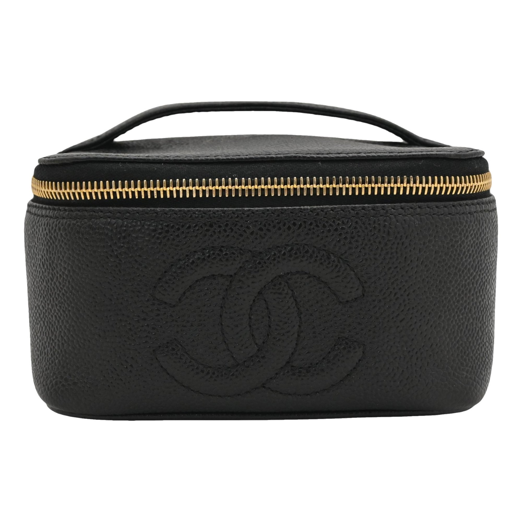 Leather vanity case