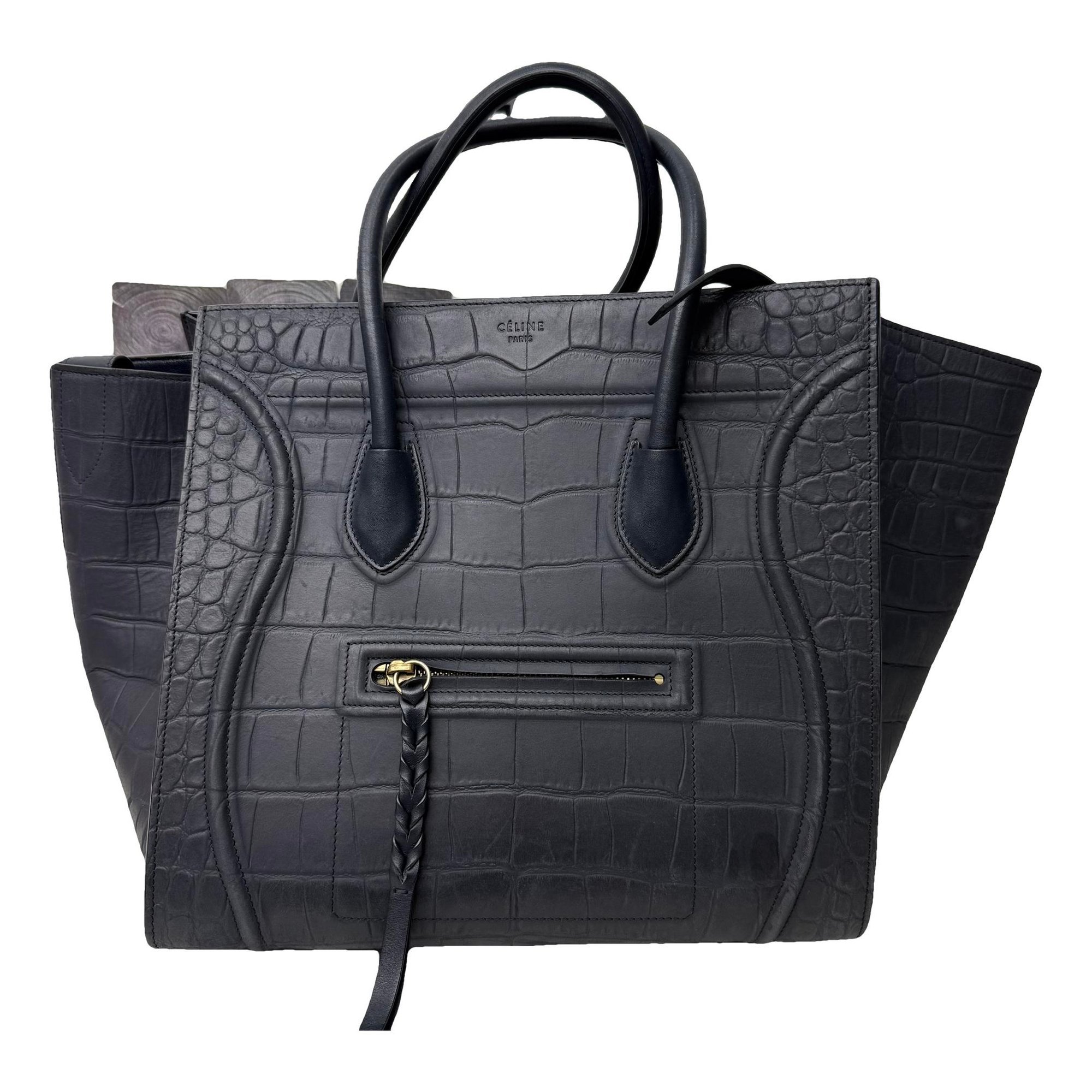 Luggage leather handbag