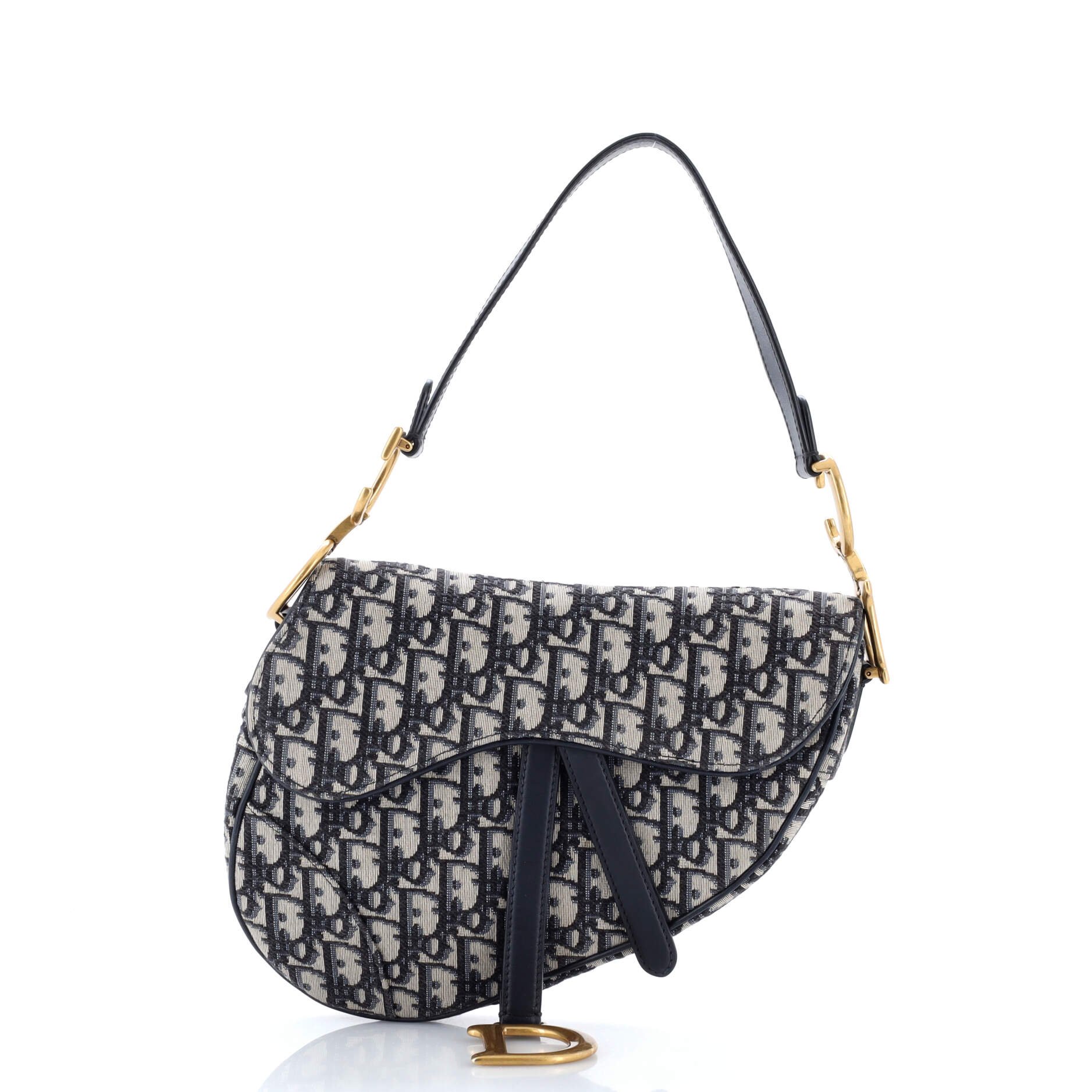 Dior Saddle Handbag Oblique Canvas Medium