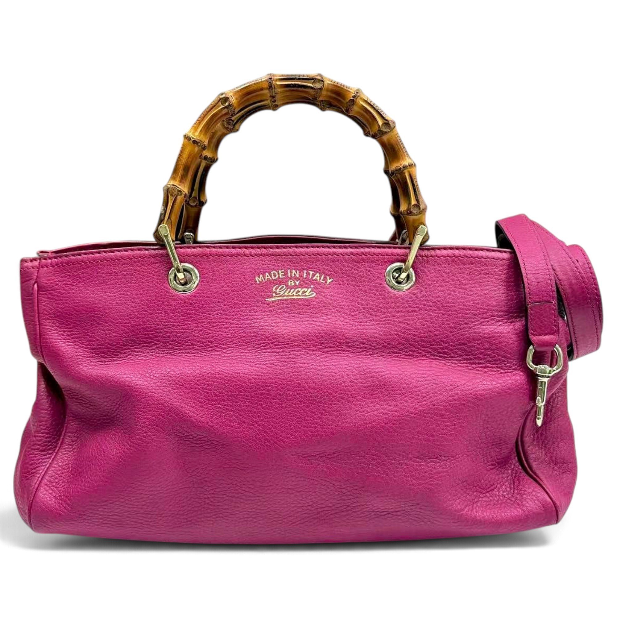 Bamboo Shopper leather tote