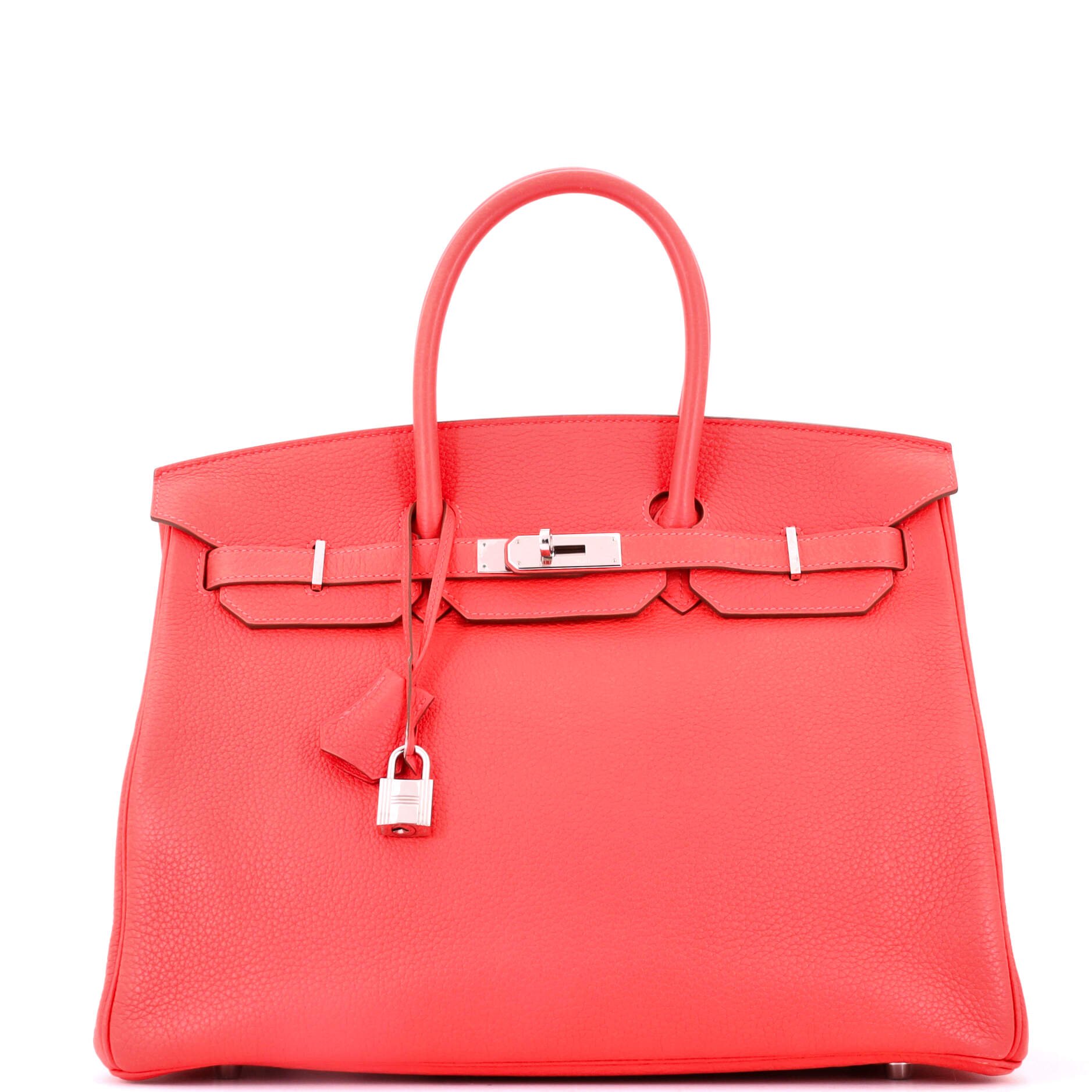 Hermes Birkin Handbag Rose Jaipur Togo with Palladium Hardware 35