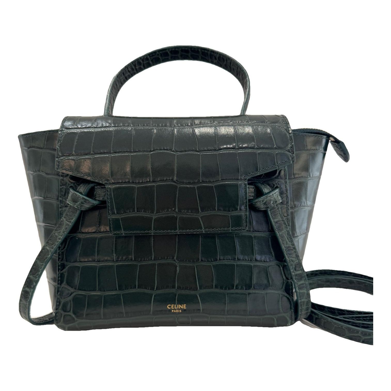 Belt leather handbag