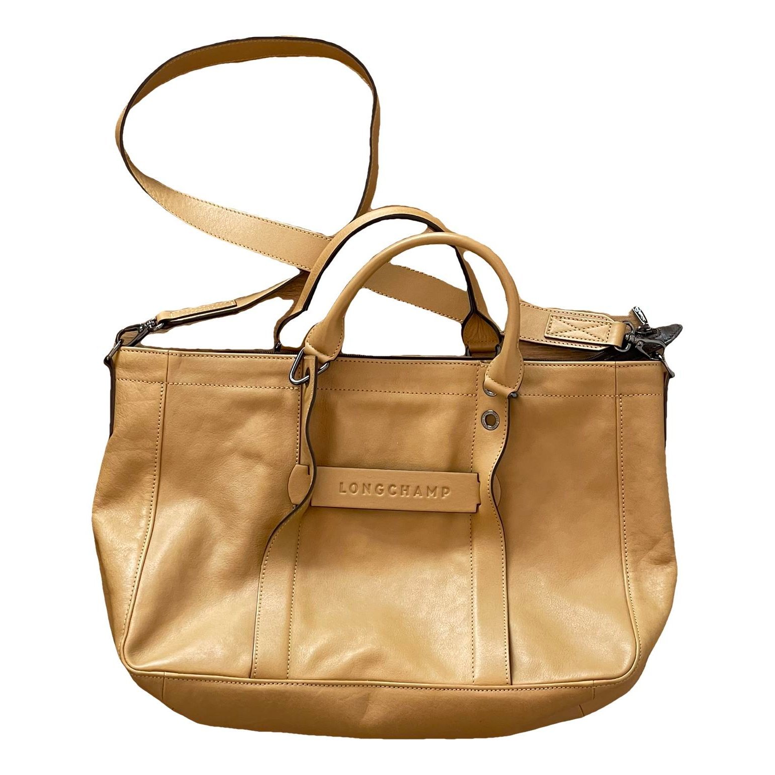 3D leather handbag