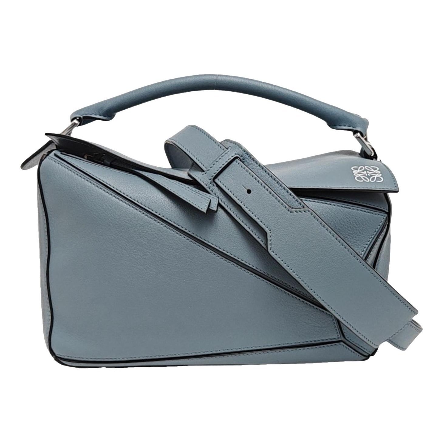 Puzzle leather handbag