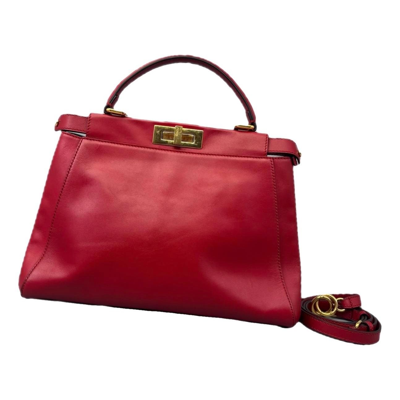 Peekaboo leather handbag