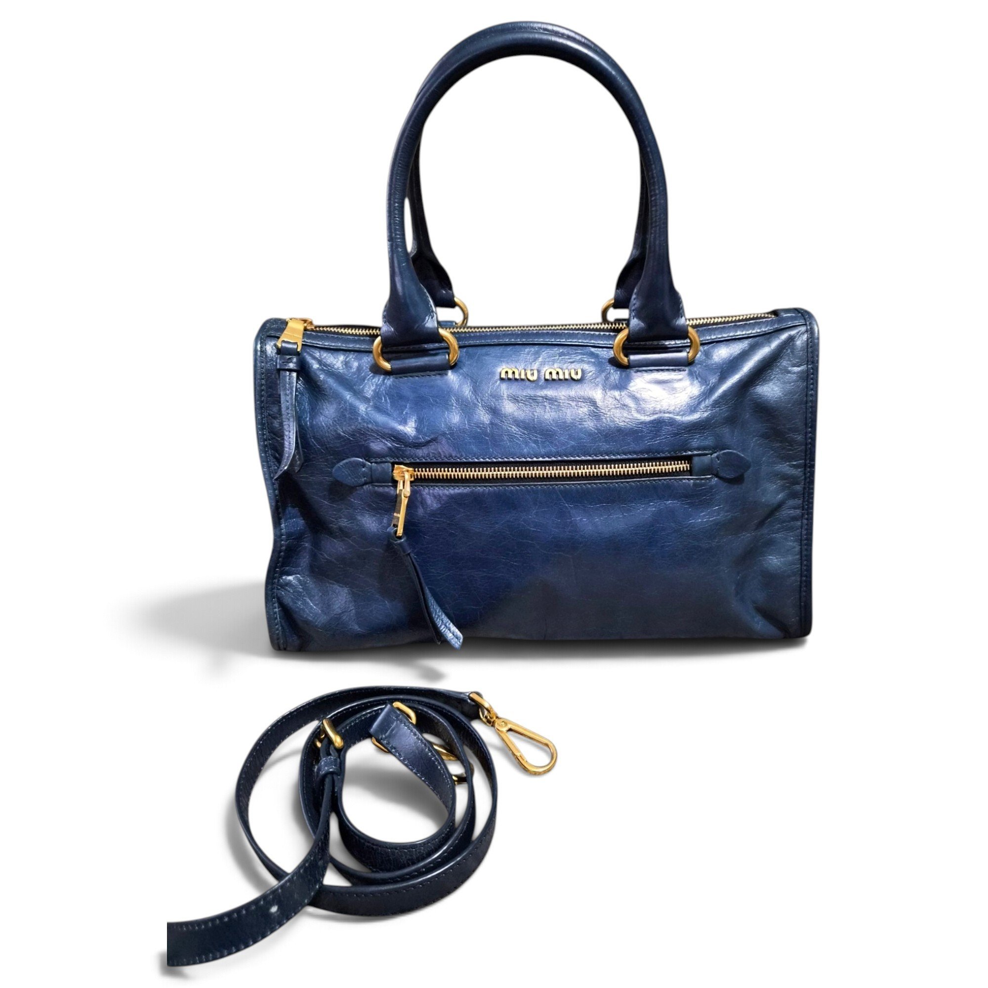 Vitello leather handbag