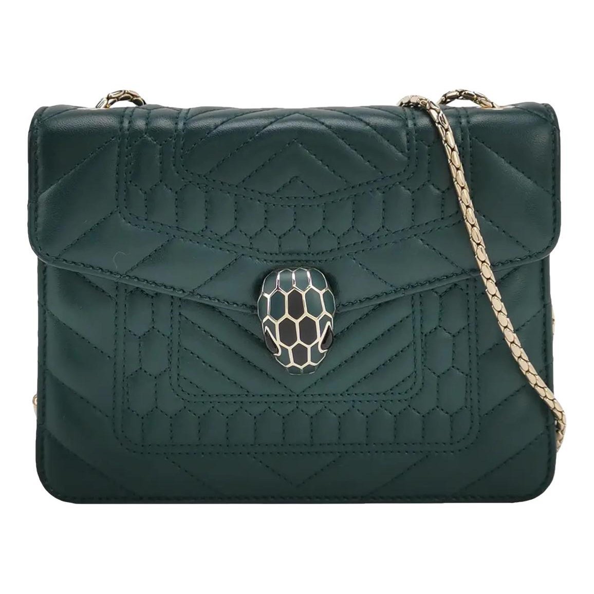 Serpenti leather handbag