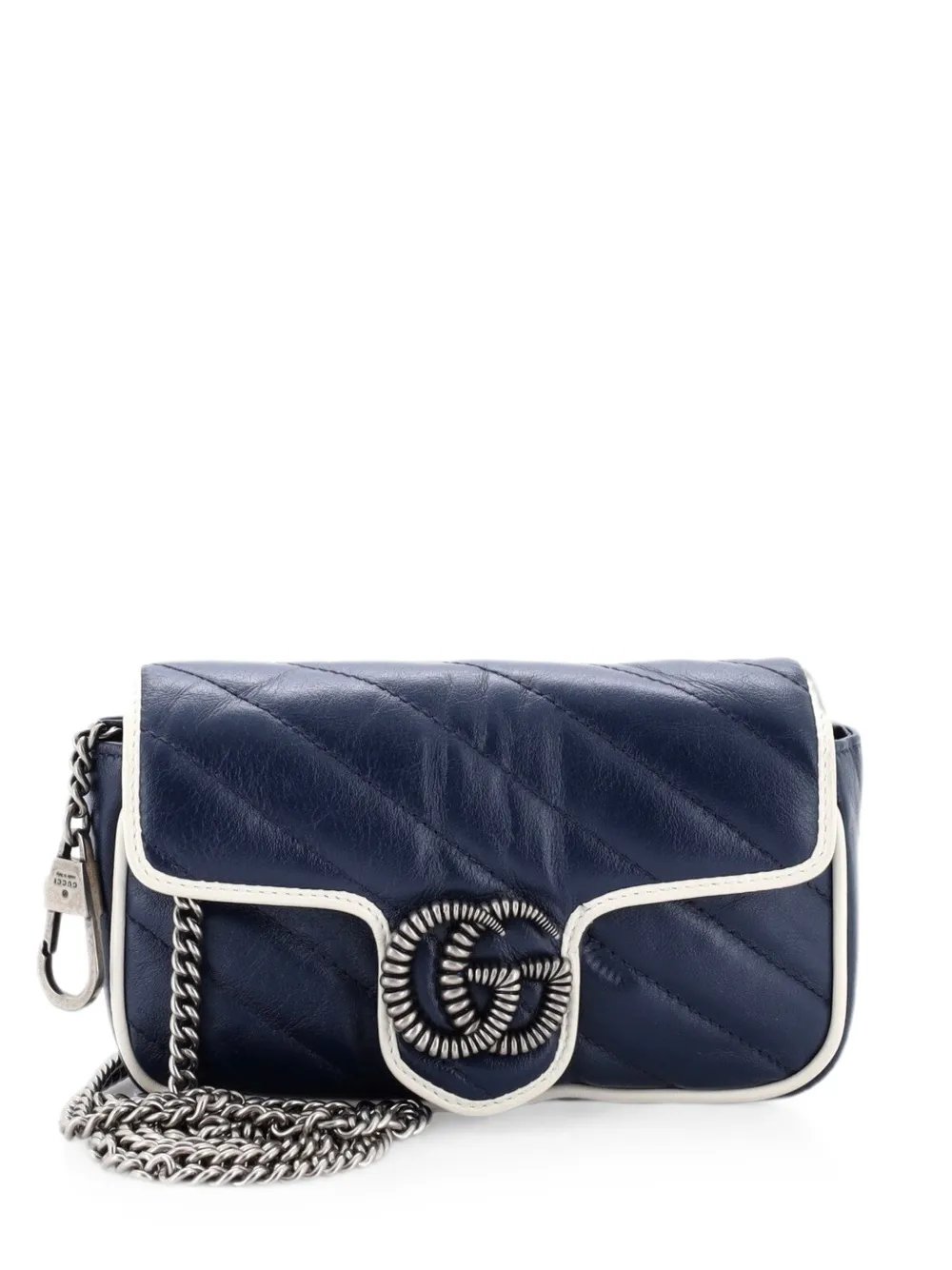 GG Marmont Flap Bag Diagonal Quilted Leather Super Mini crossbody bag