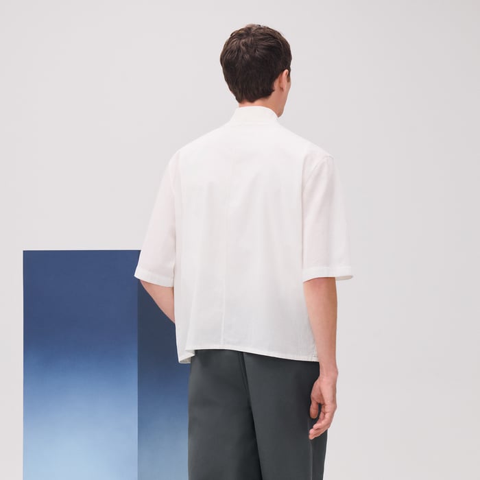 Blanc Short-sleeve Overshirt