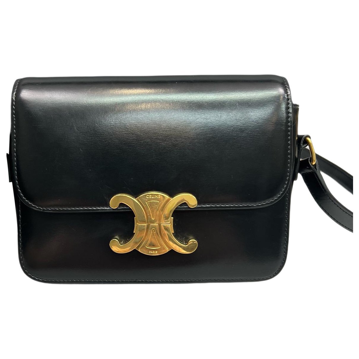 Triomphe leather handbag