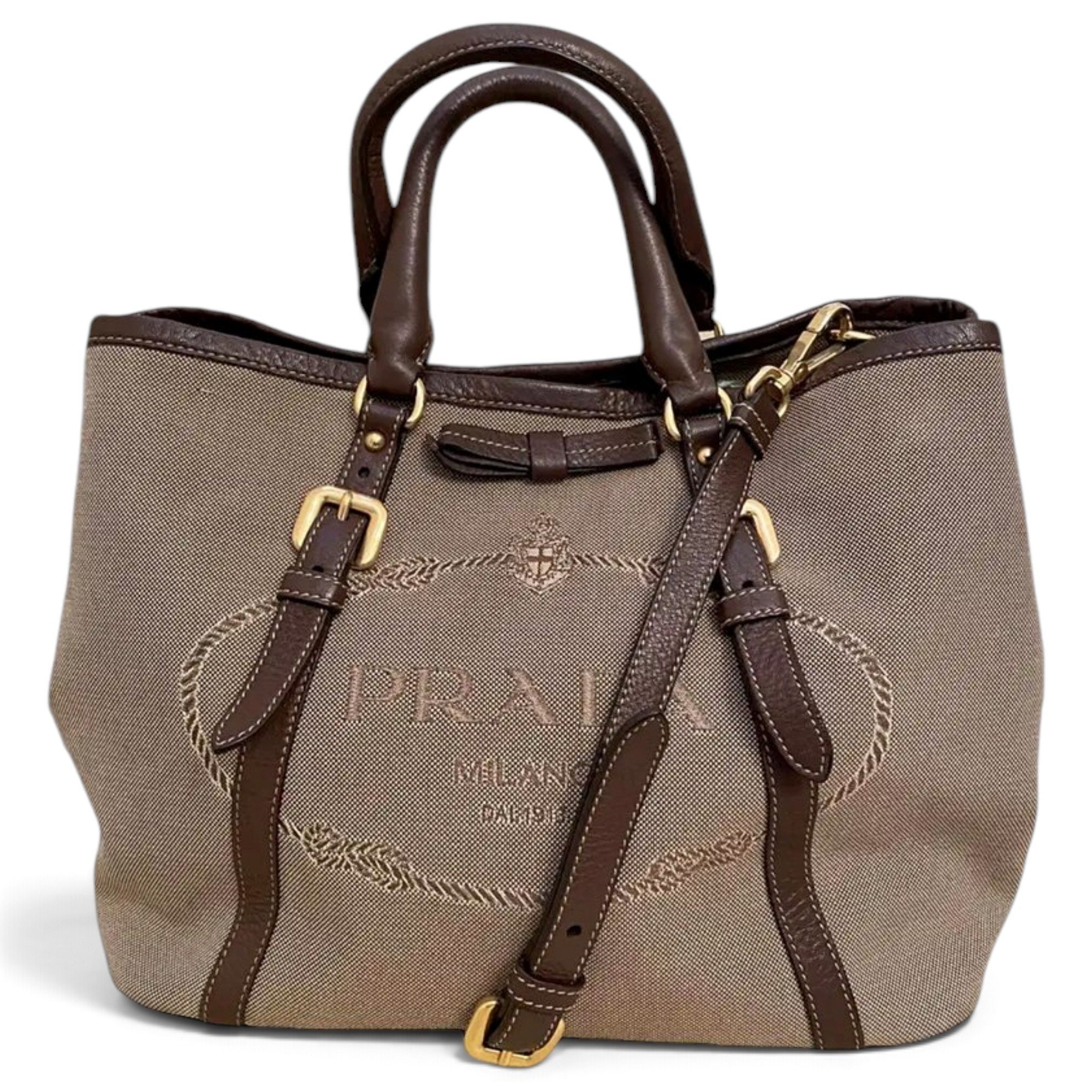 Double cloth crossbody bag