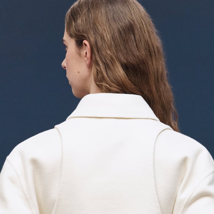 Blanc Naturel Trench Modular Cashmere Coat