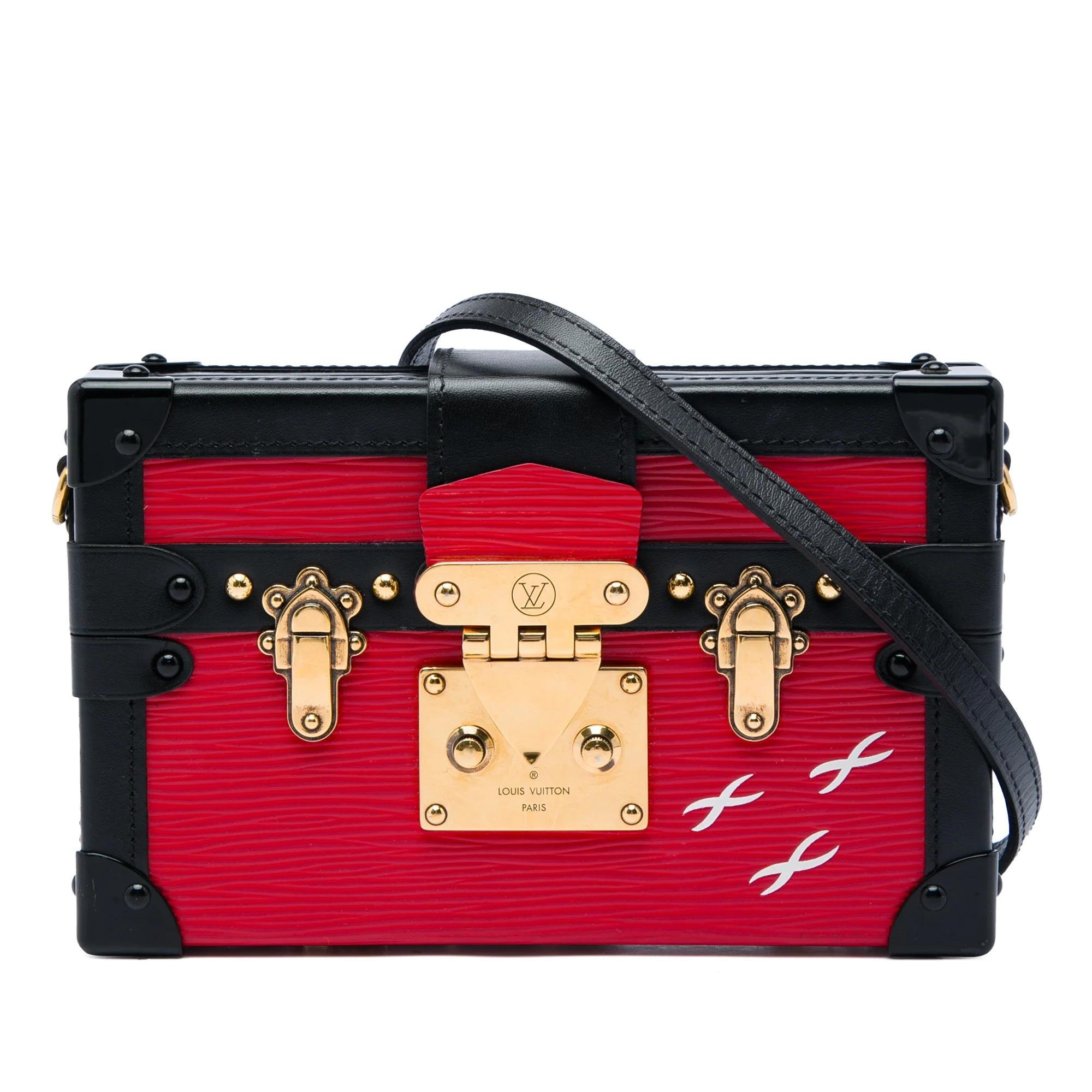 Petite Malle leather handbag
