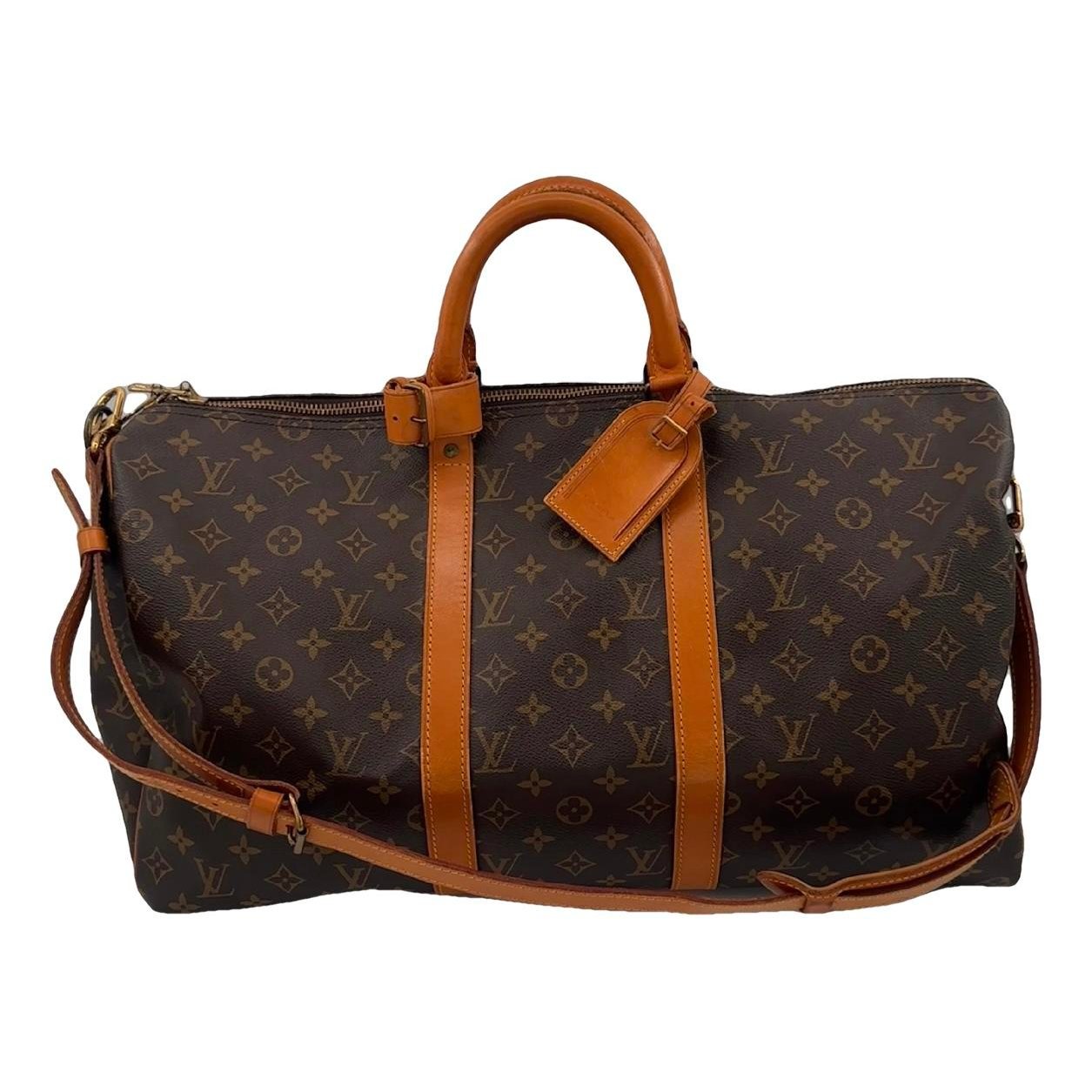 Keepall leather travel bag