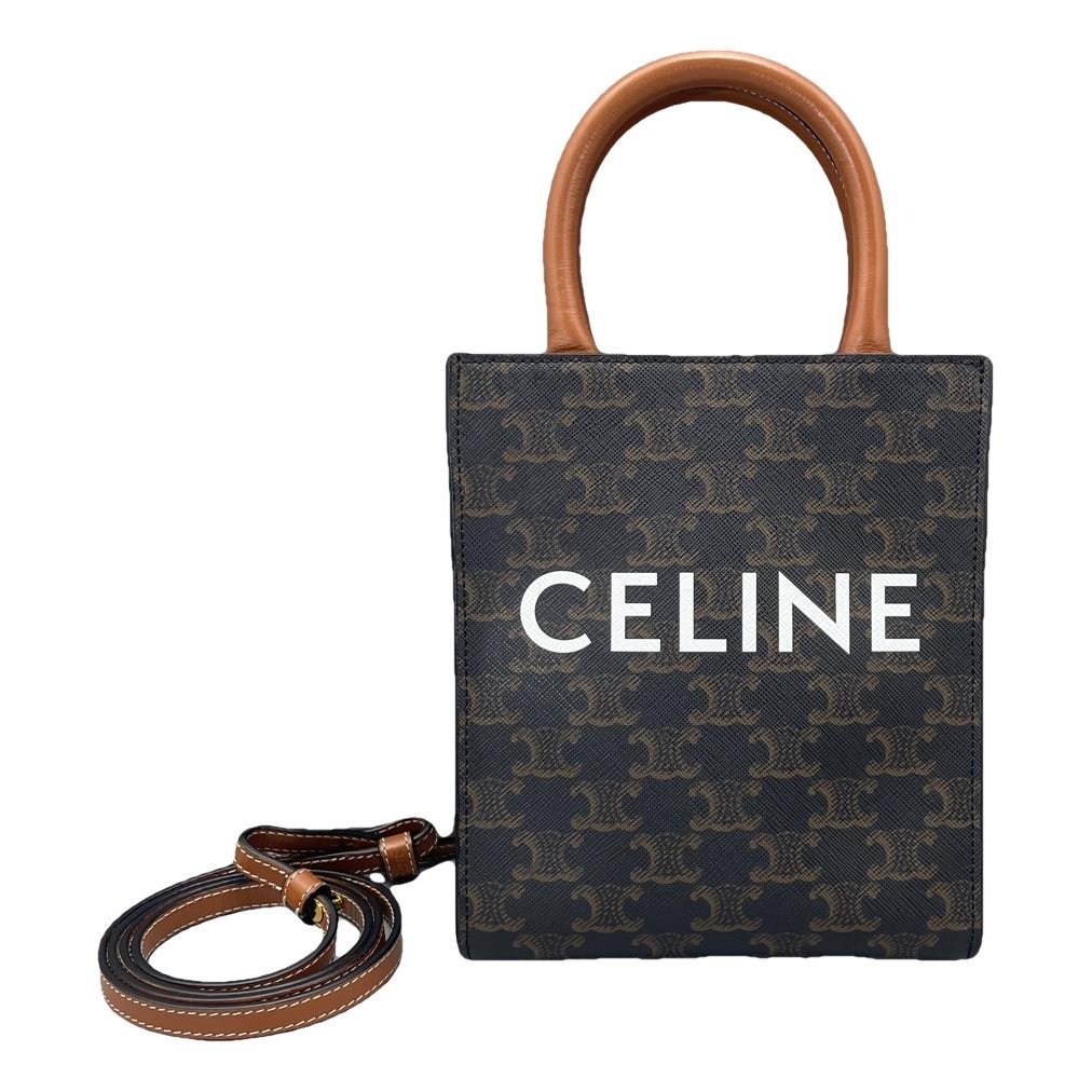 Triomphe leather handbag