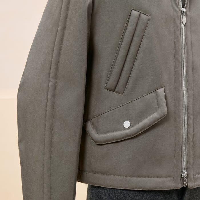 Tourbe Hooded Jacket With Bridle Detail