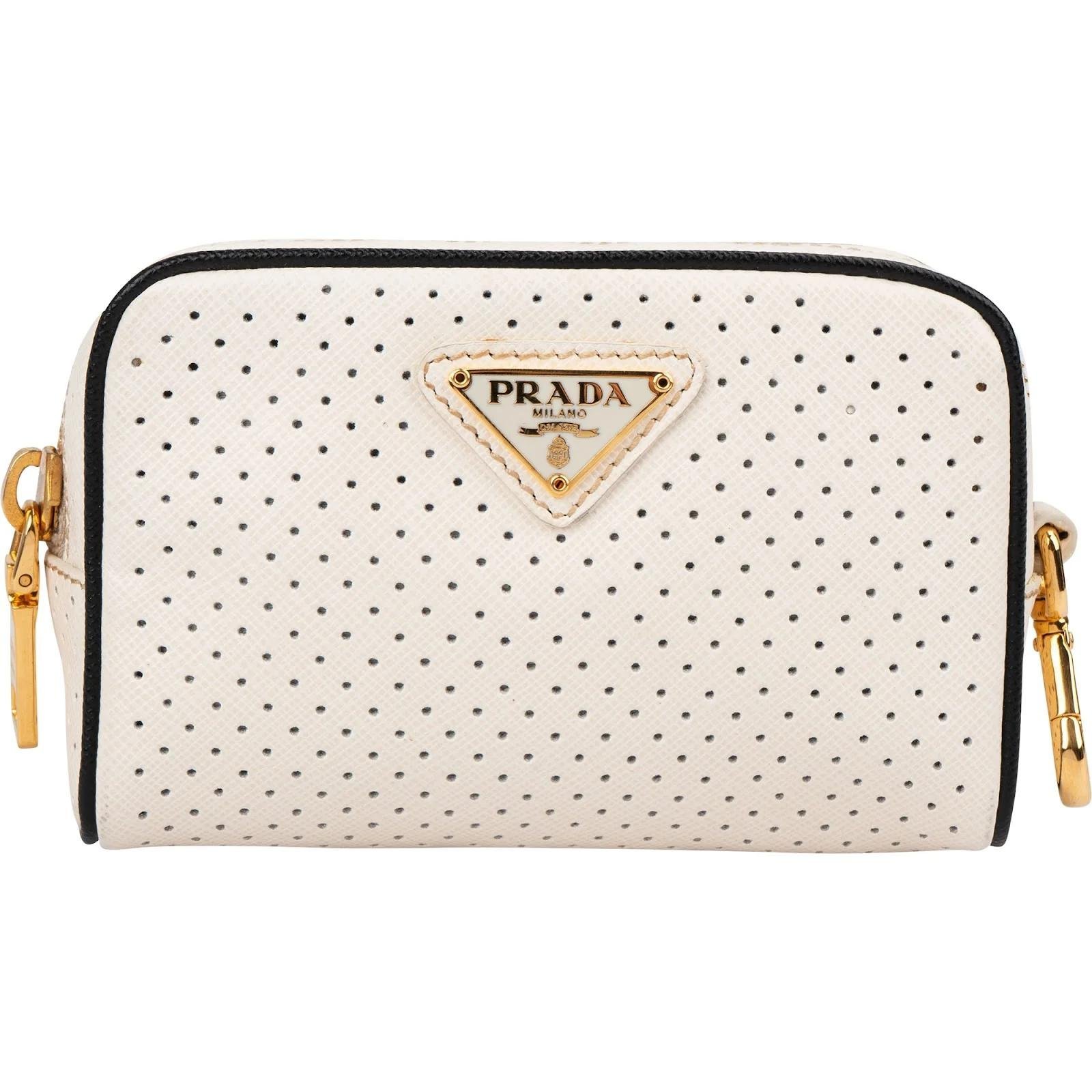 Leather clutch bag