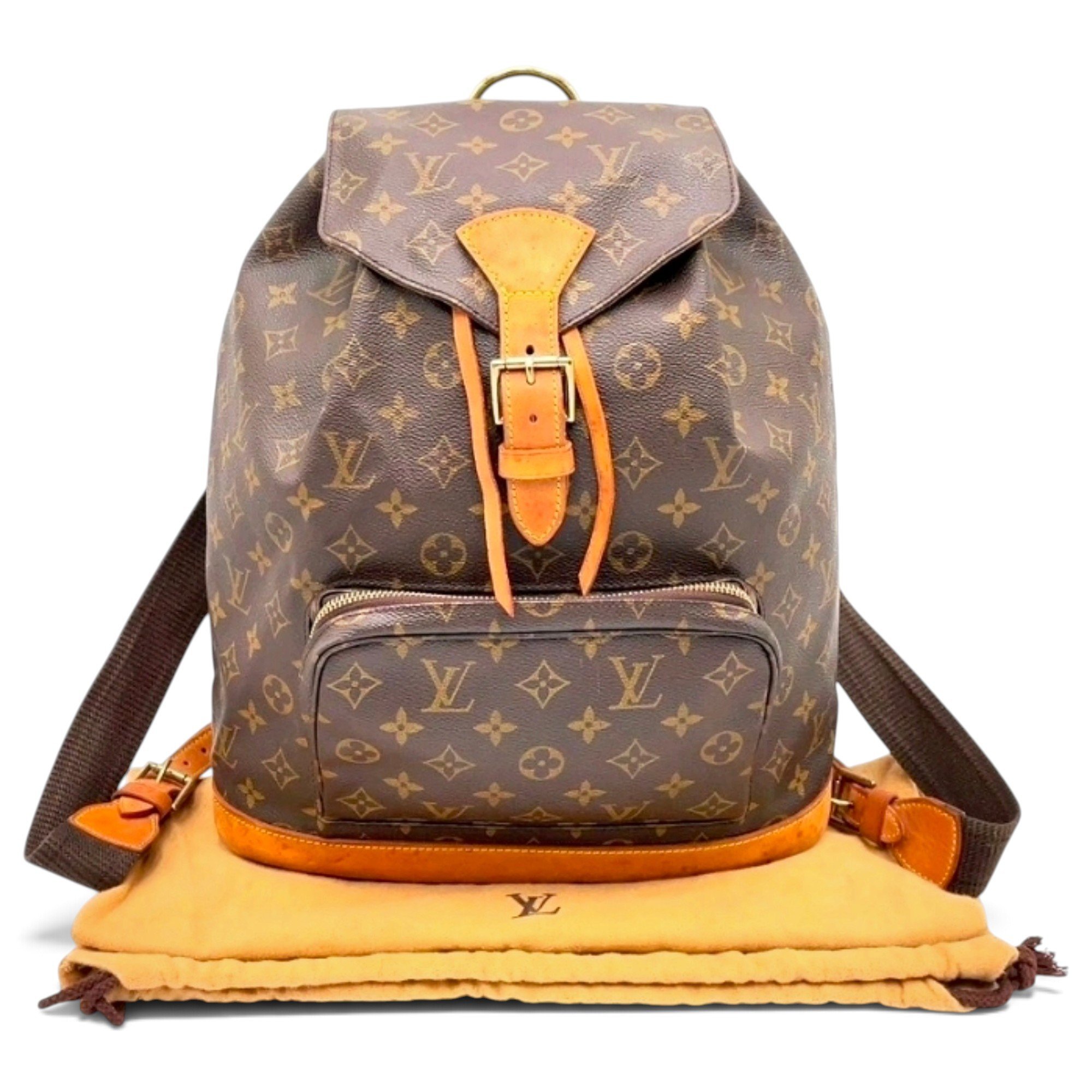 Louis Vuitton Montsouris Vintage leather backpack