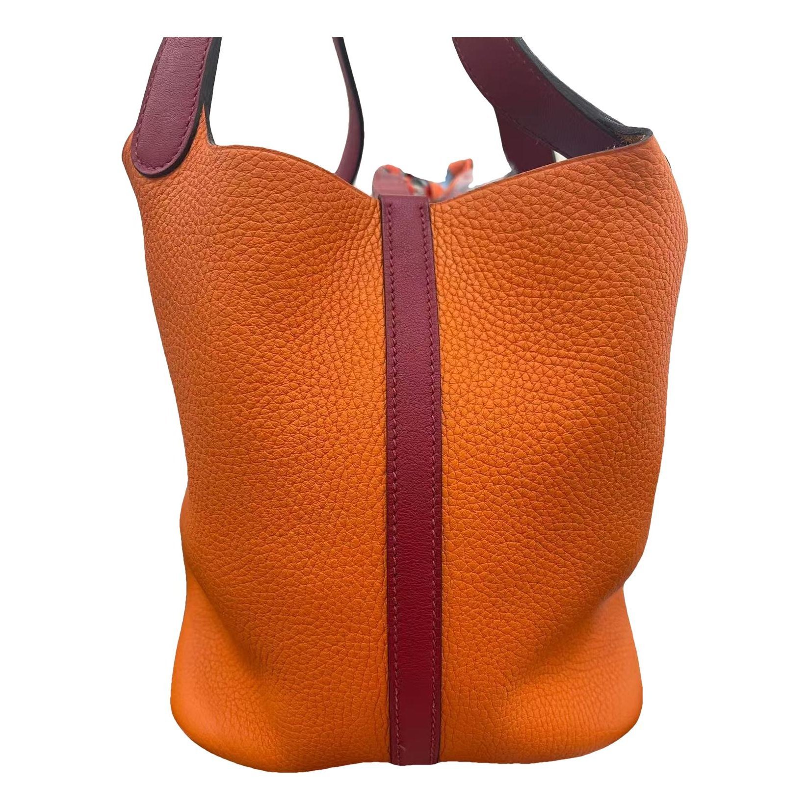 Picotin leather handbag