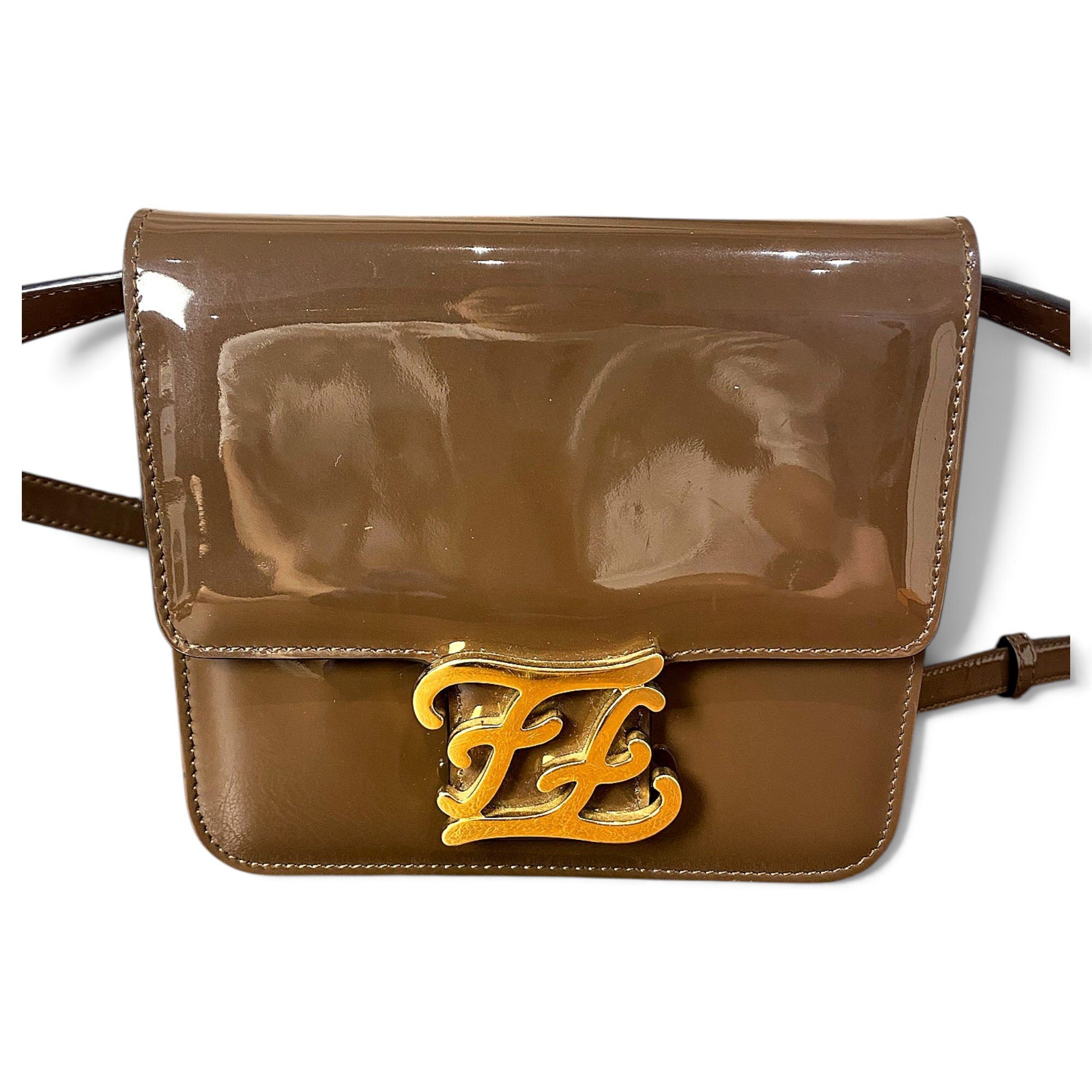 Patent leather crossbody bag