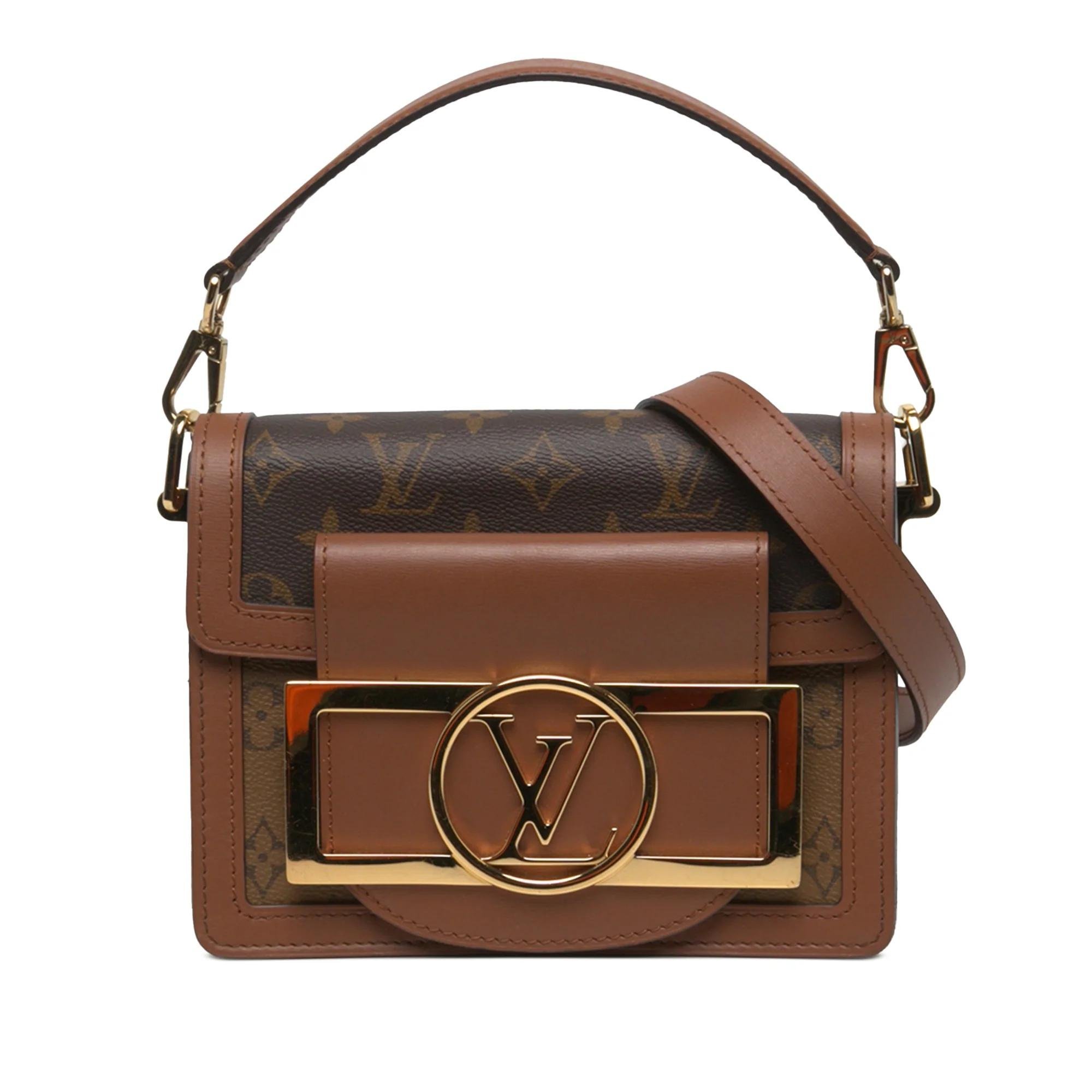 Dauphine leather handbag