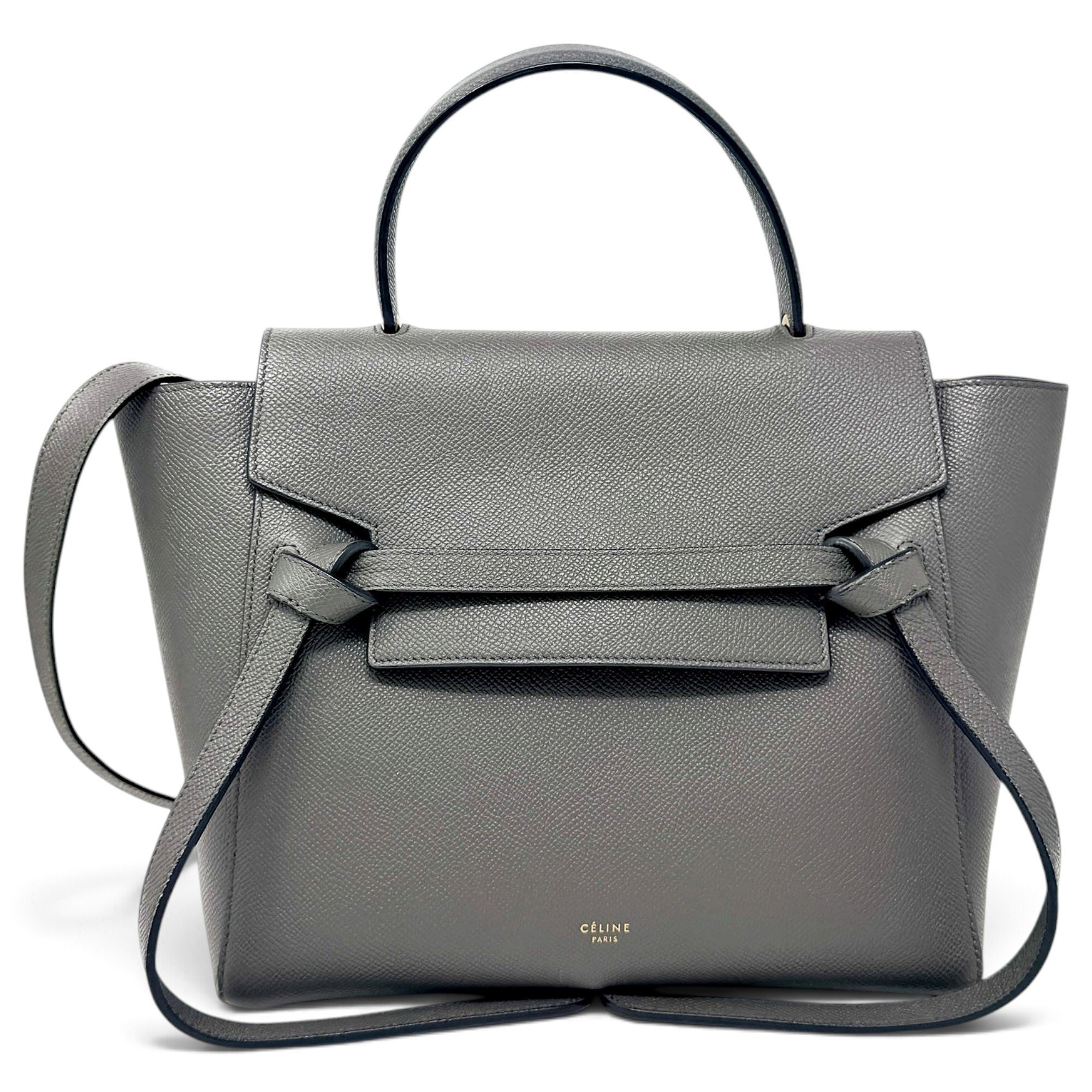 Belt leather handbag