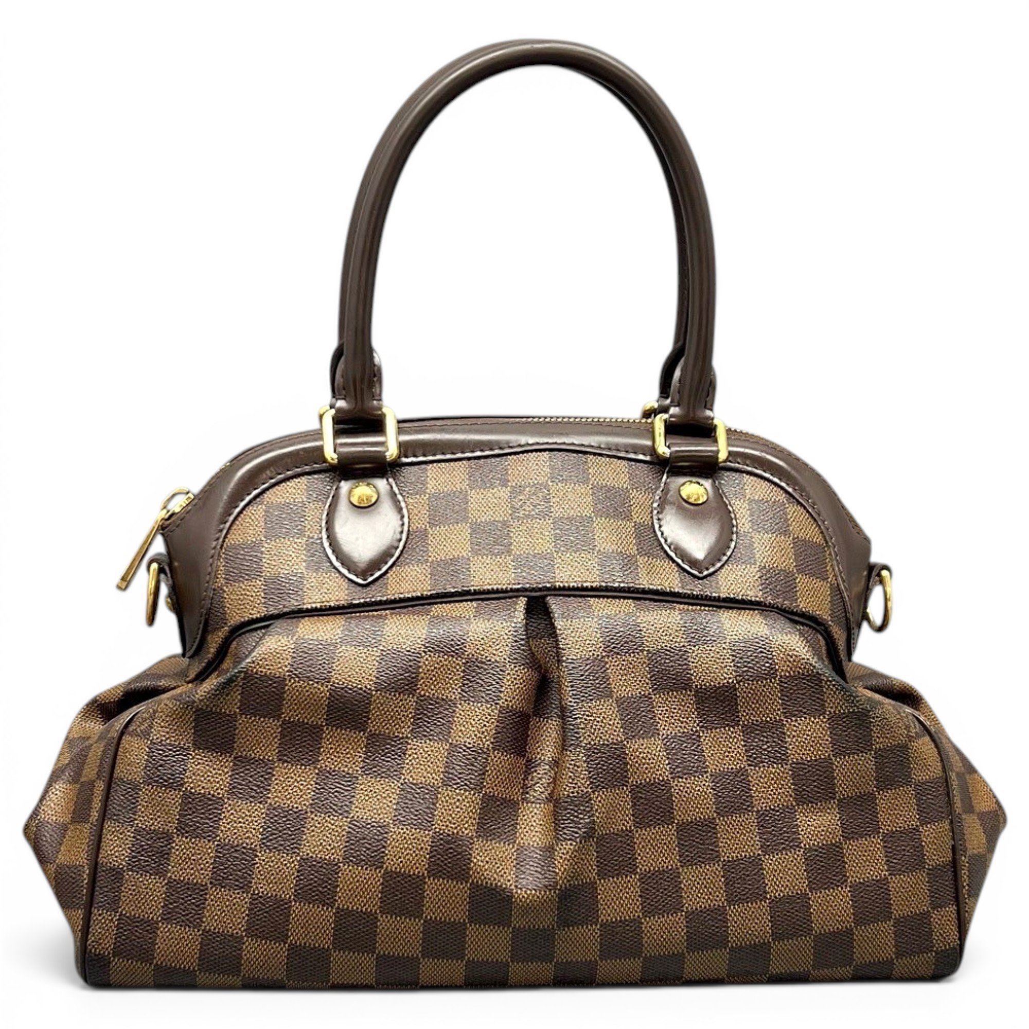 Biface leather handbag