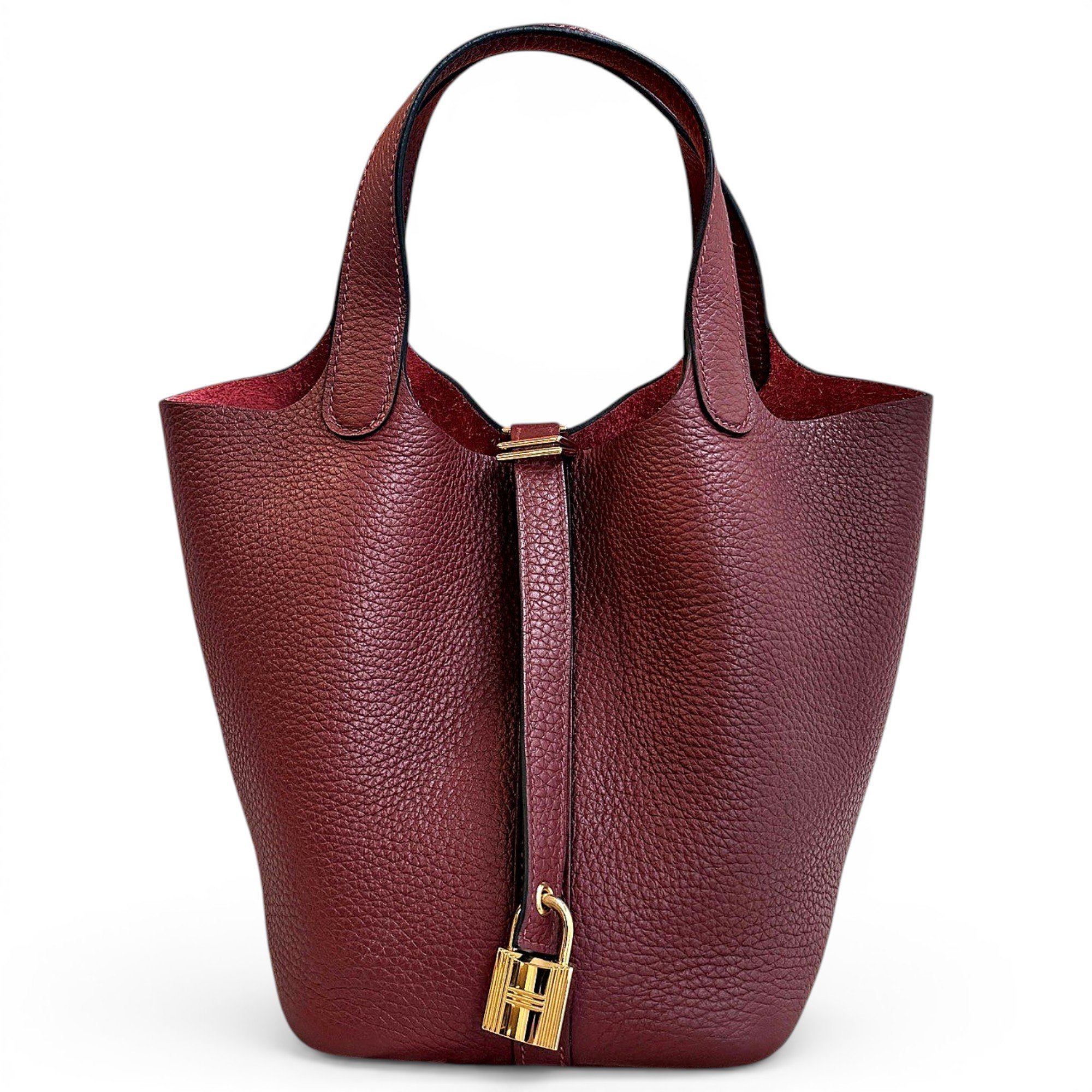 Picotin leather handbag