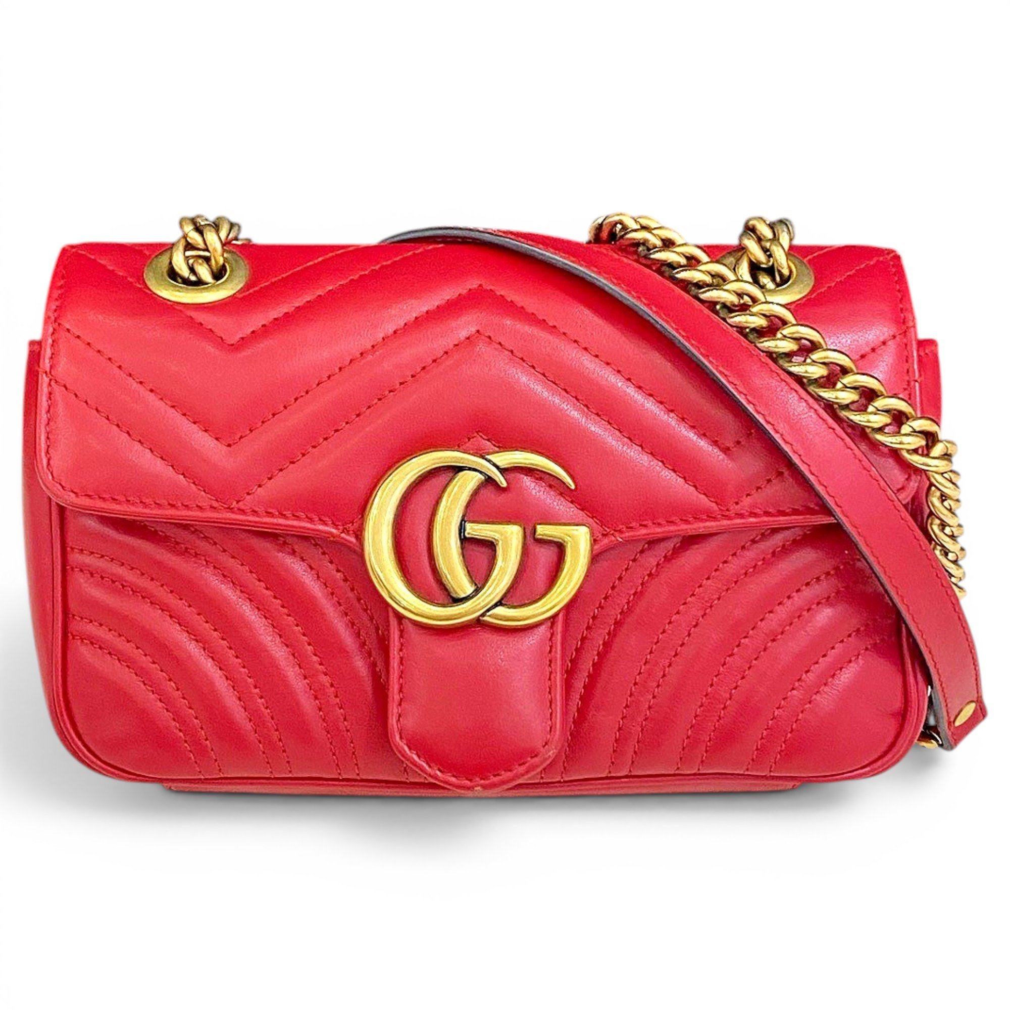 GG Marmont Flap leather handbag