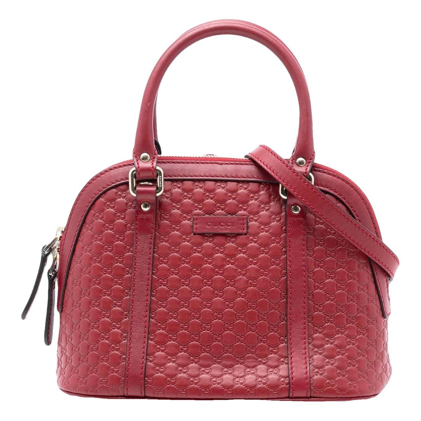 Dôme leather satchel