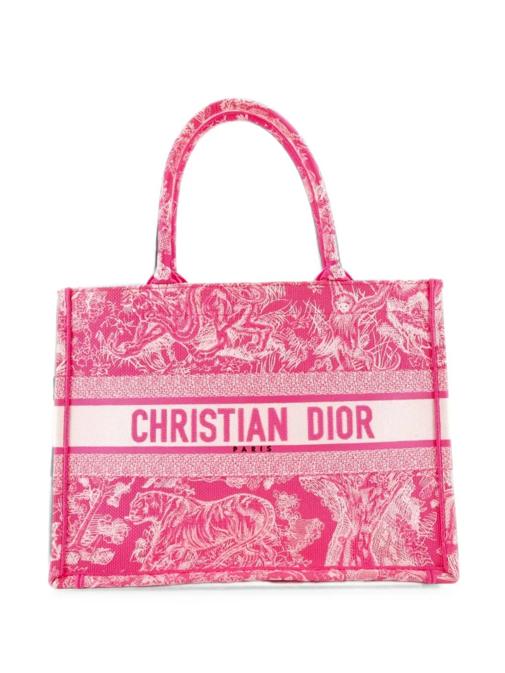 Book Embroidered Canvas Medium tote bag