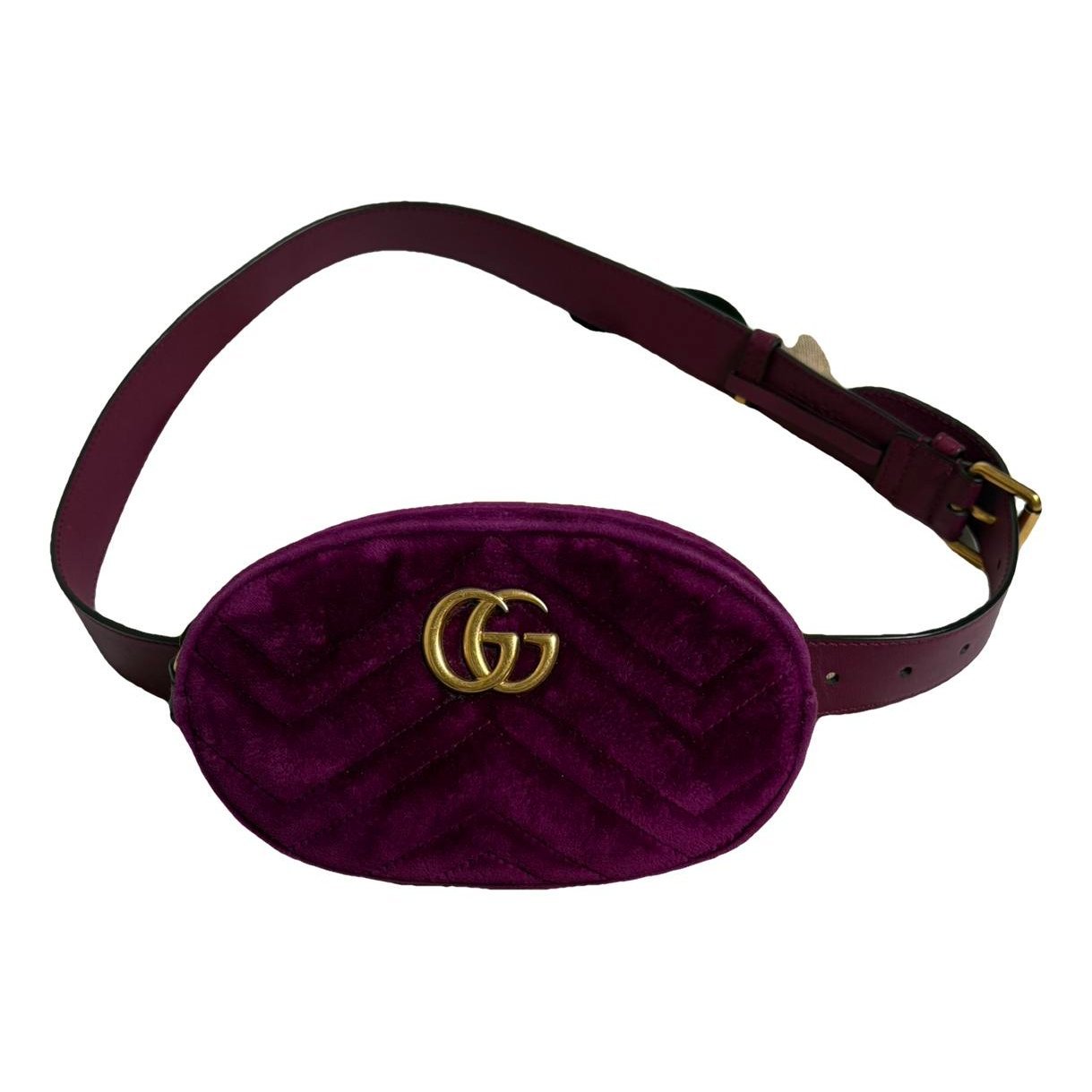 GG Marmont Oval velvet handbag
