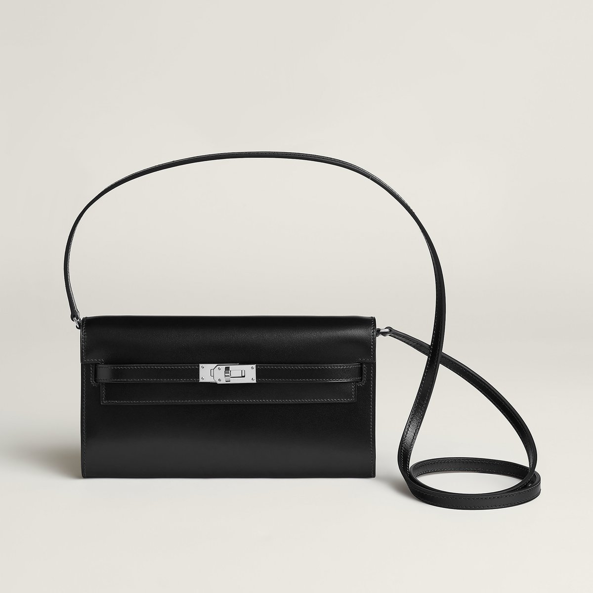 Hermès Kelly To Go wallet in Noir with gold hardware