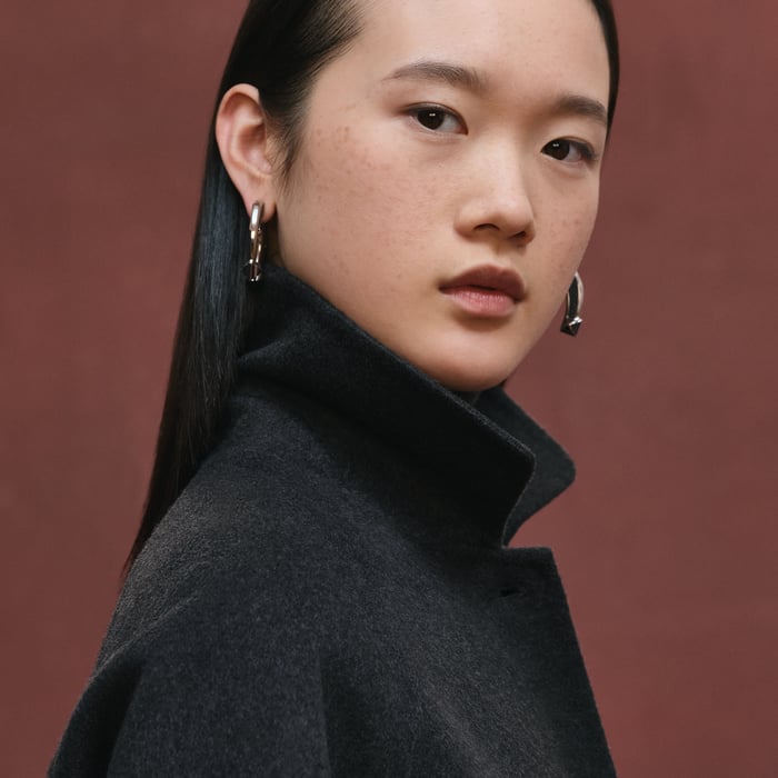 Gris Volcanique Cashmere Jacket