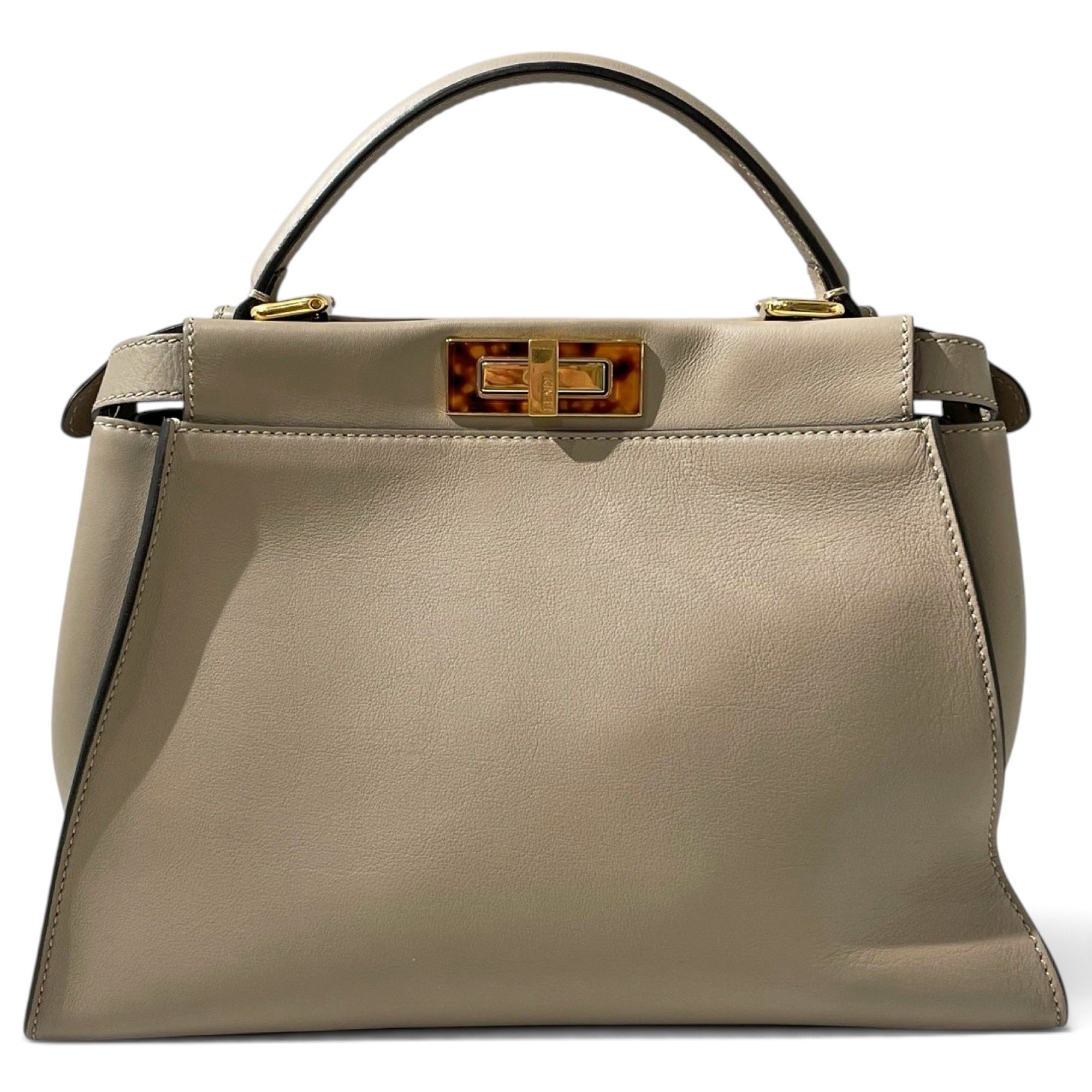 Fendi Peekaboo leather handbag
