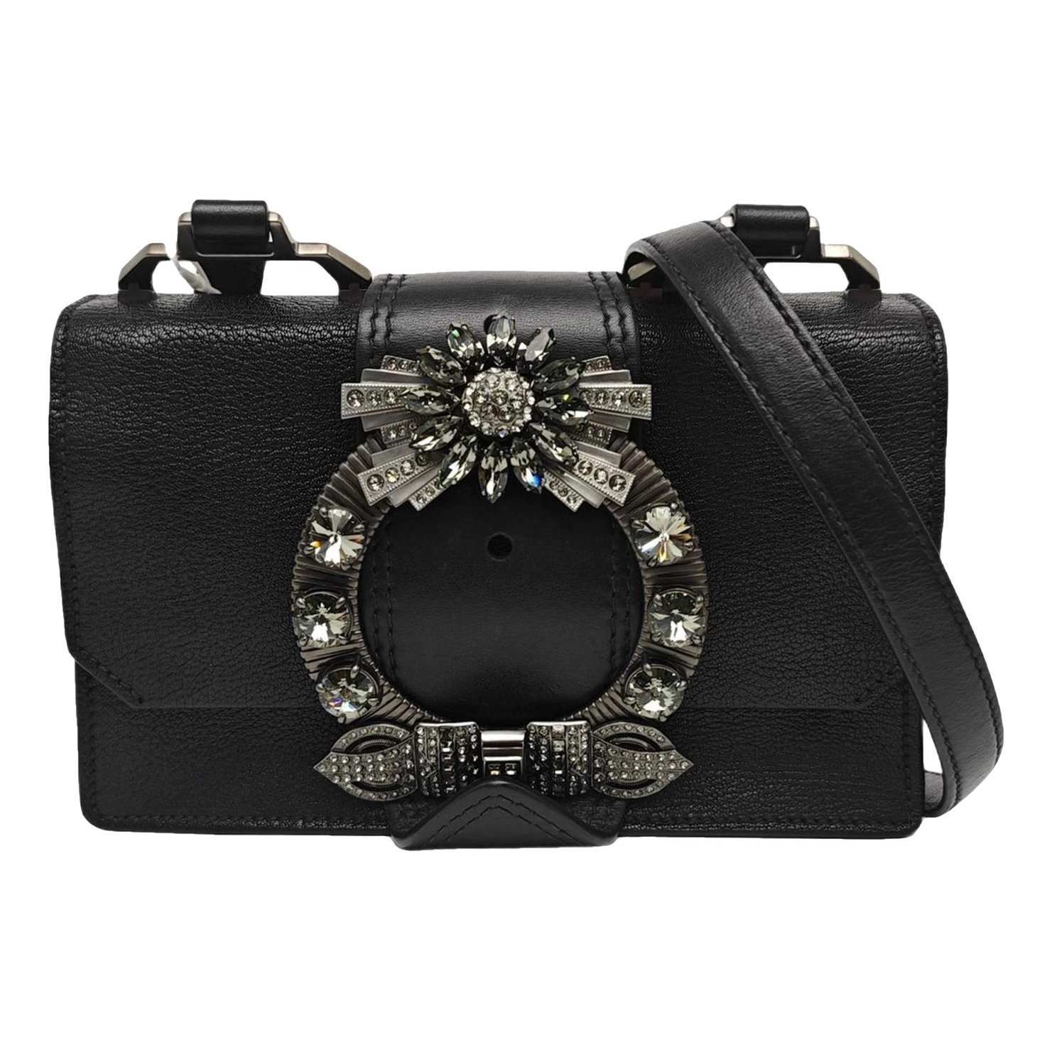 Miu Lady leather handbag