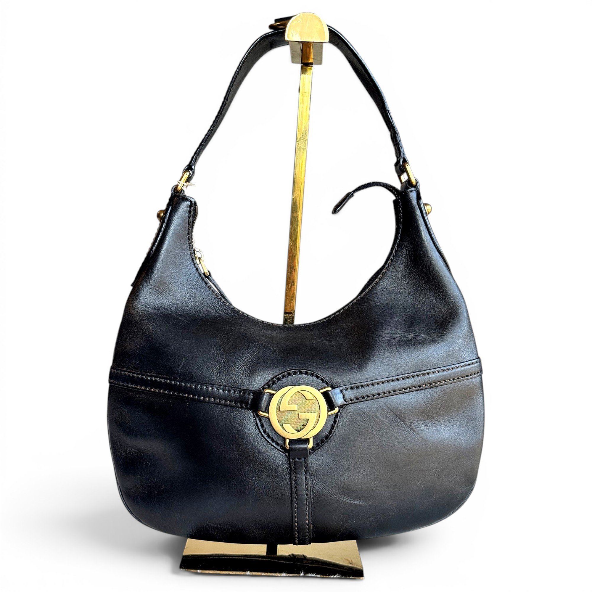 Ophidia Hobo leather handbag