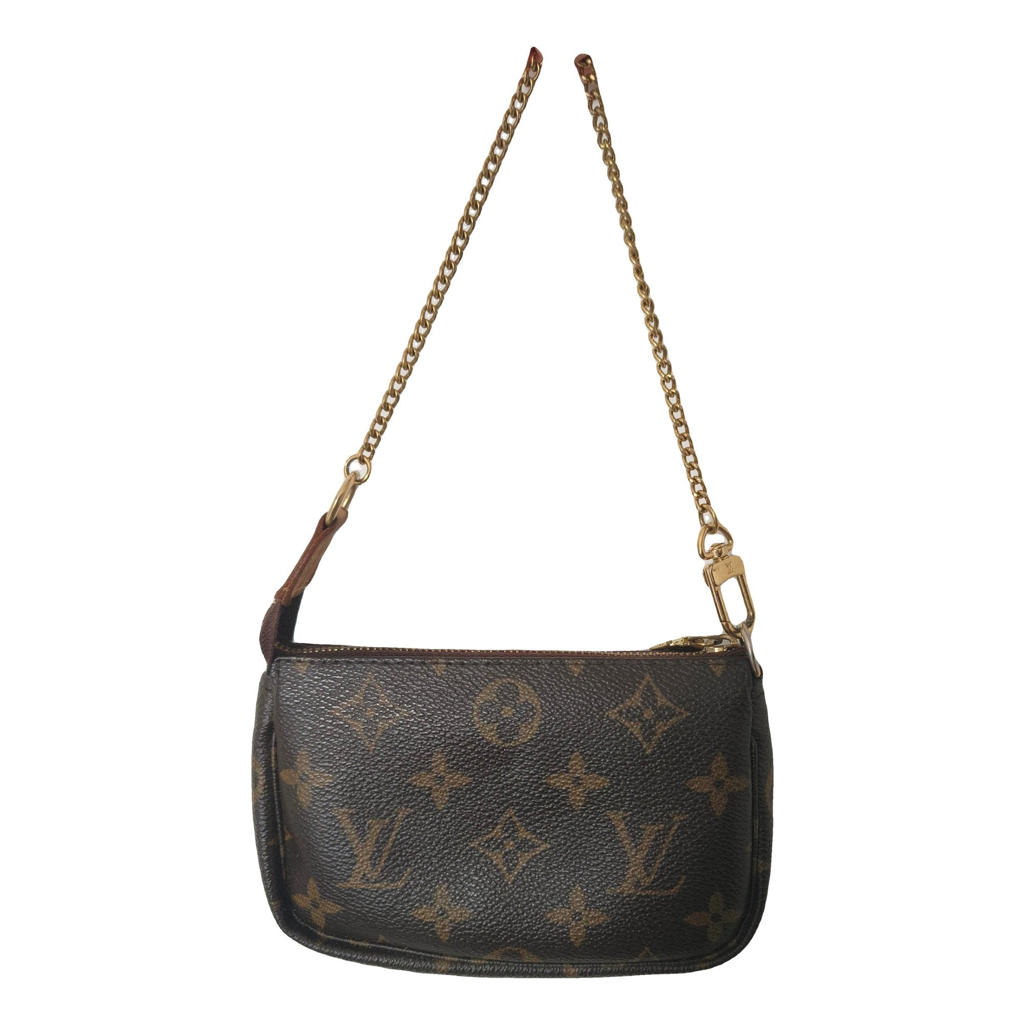 Leather clutch bag