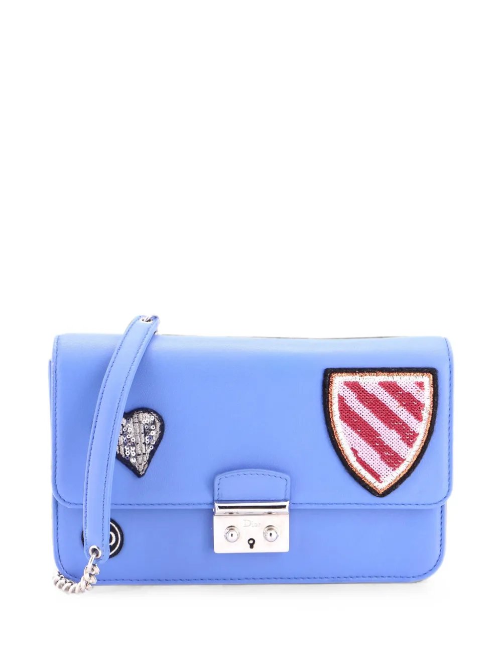 Miss Dior Promenade Wallet on Chain Patch Embellished Leather Large crossbody bag