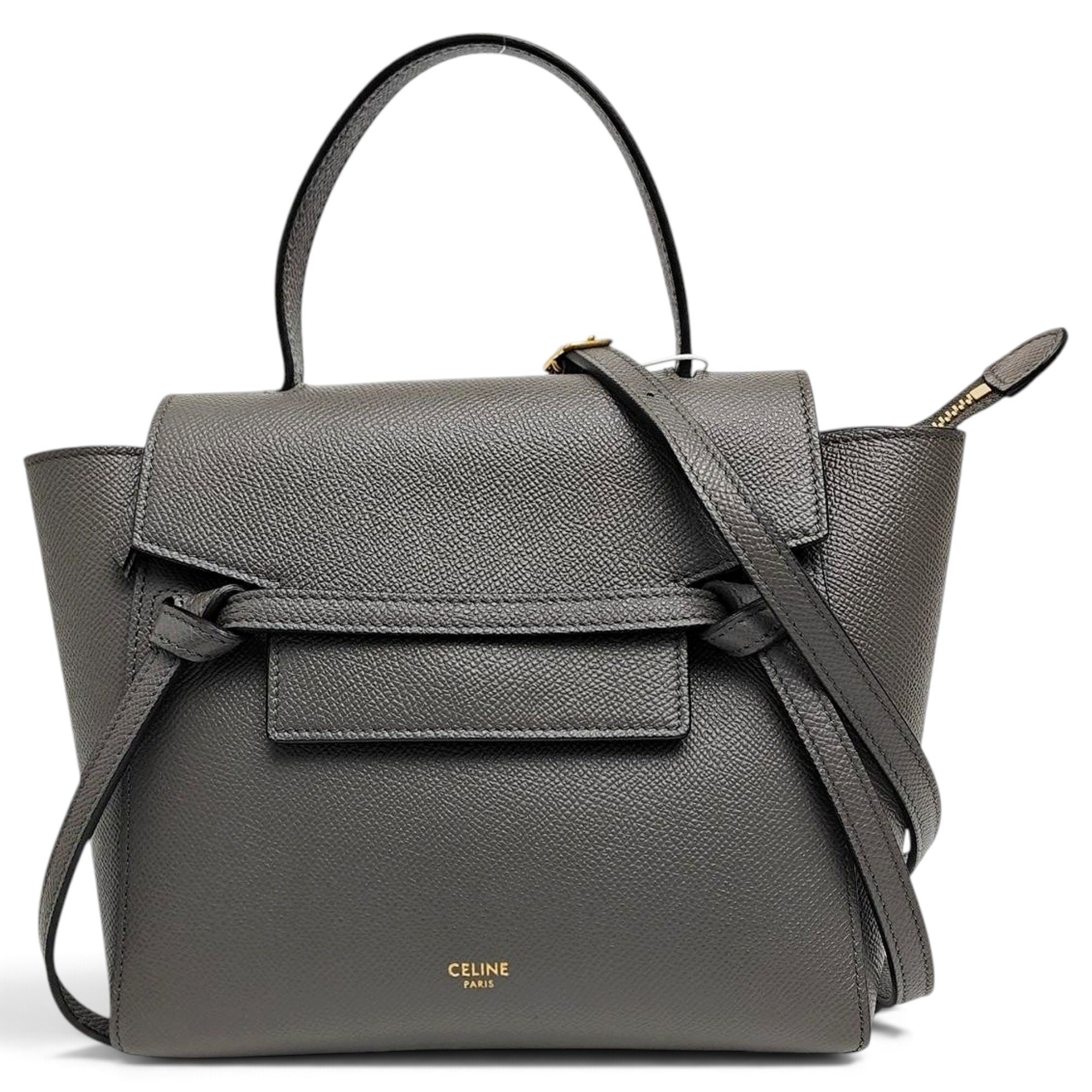 Belt leather handbag