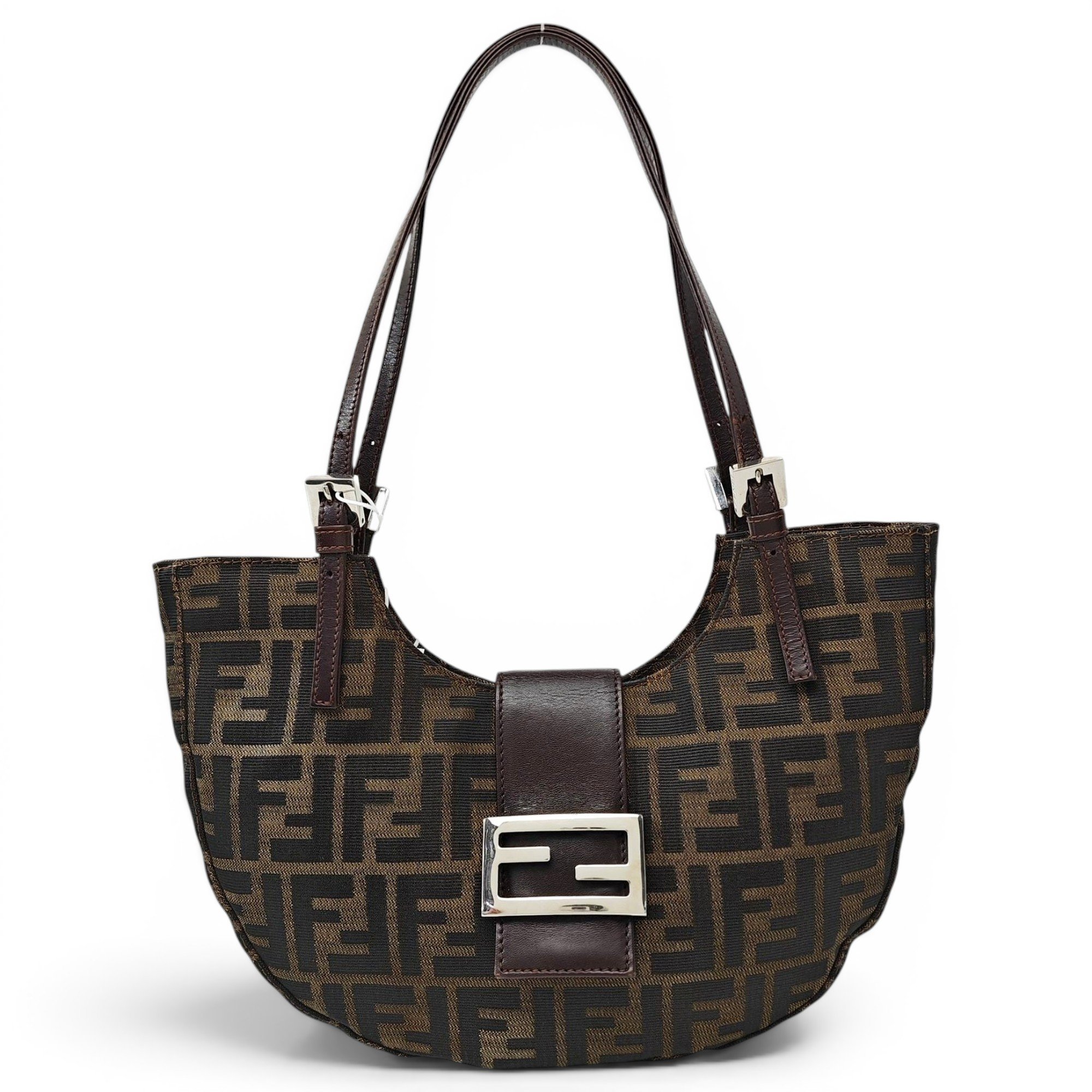 Croissant Vintage cloth handbag