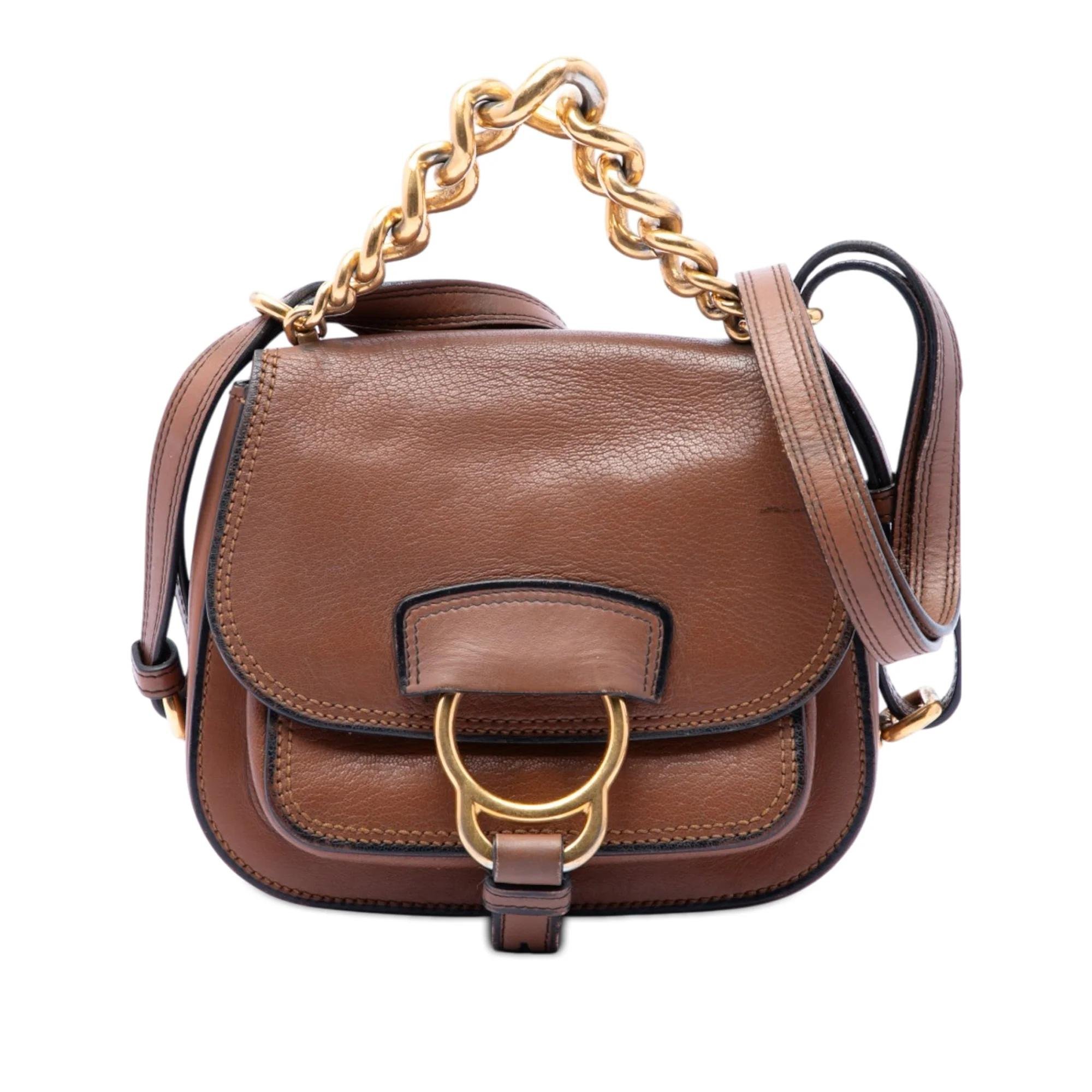 Madras leather handbag